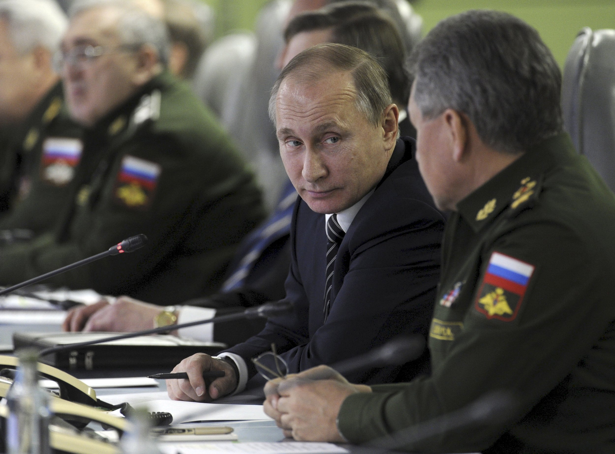 Vladimir Putin and Sergei Shoigu