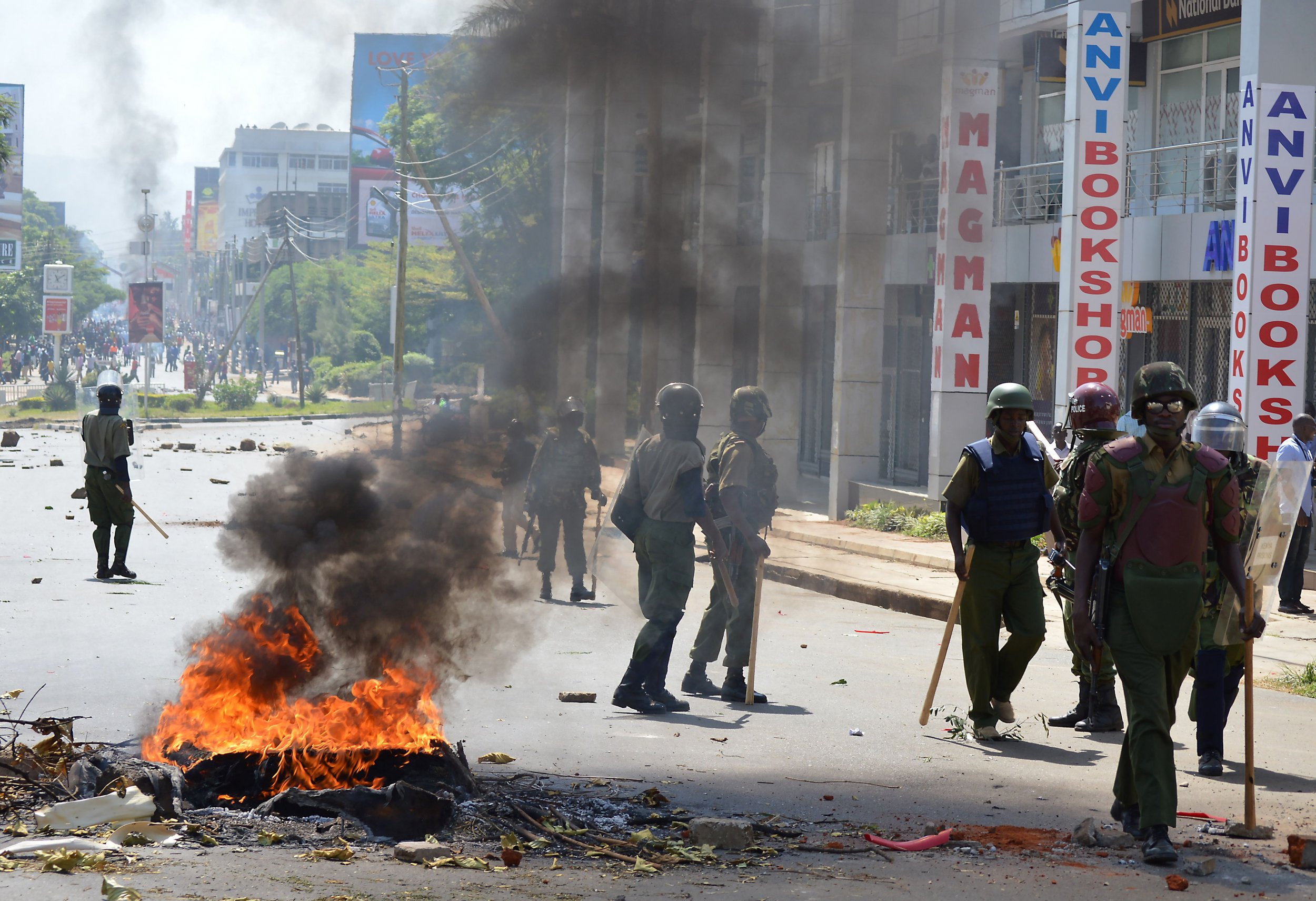 Kenya opposition protests.