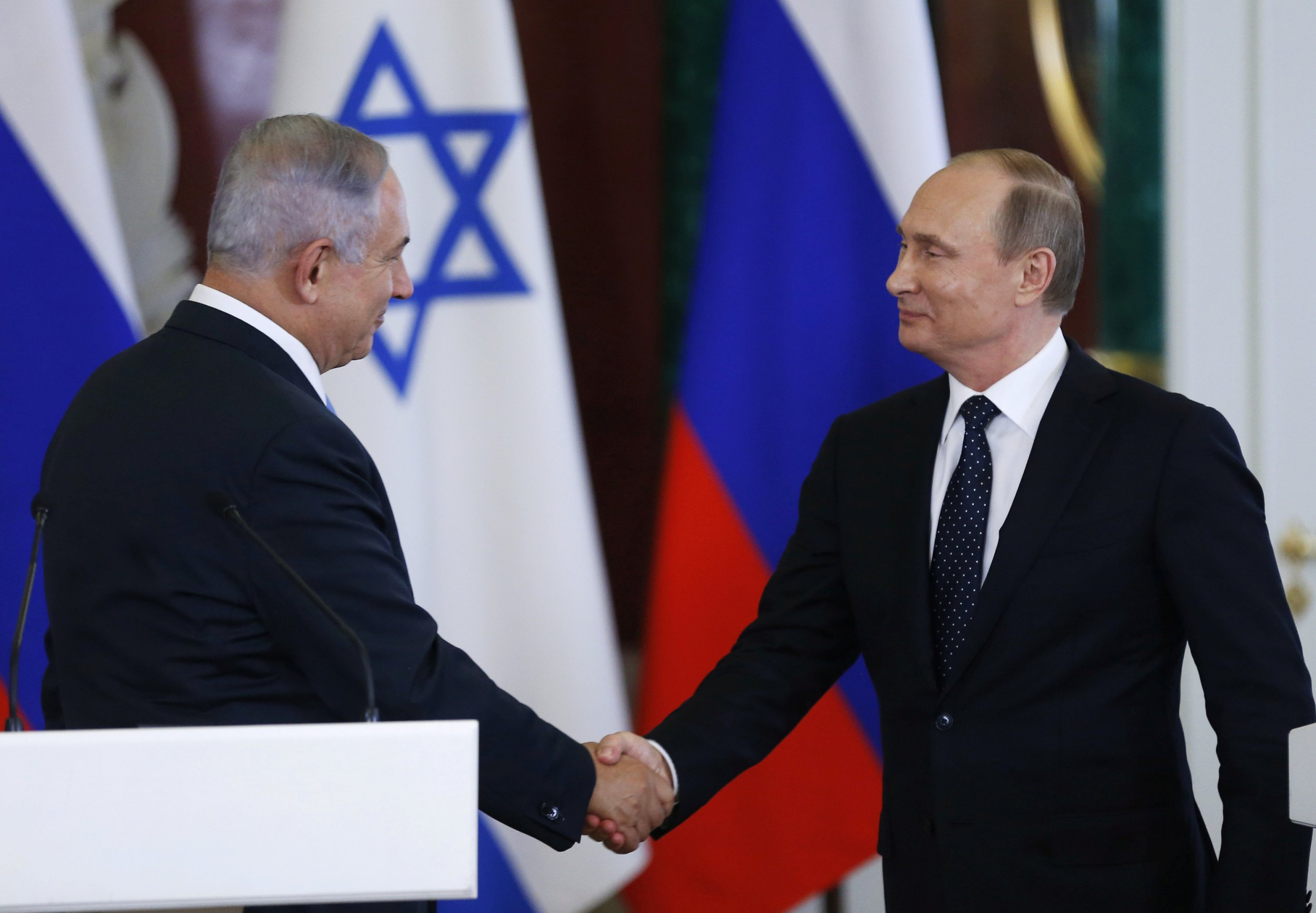 Vladimir Putin and Benjamin Netanyahu