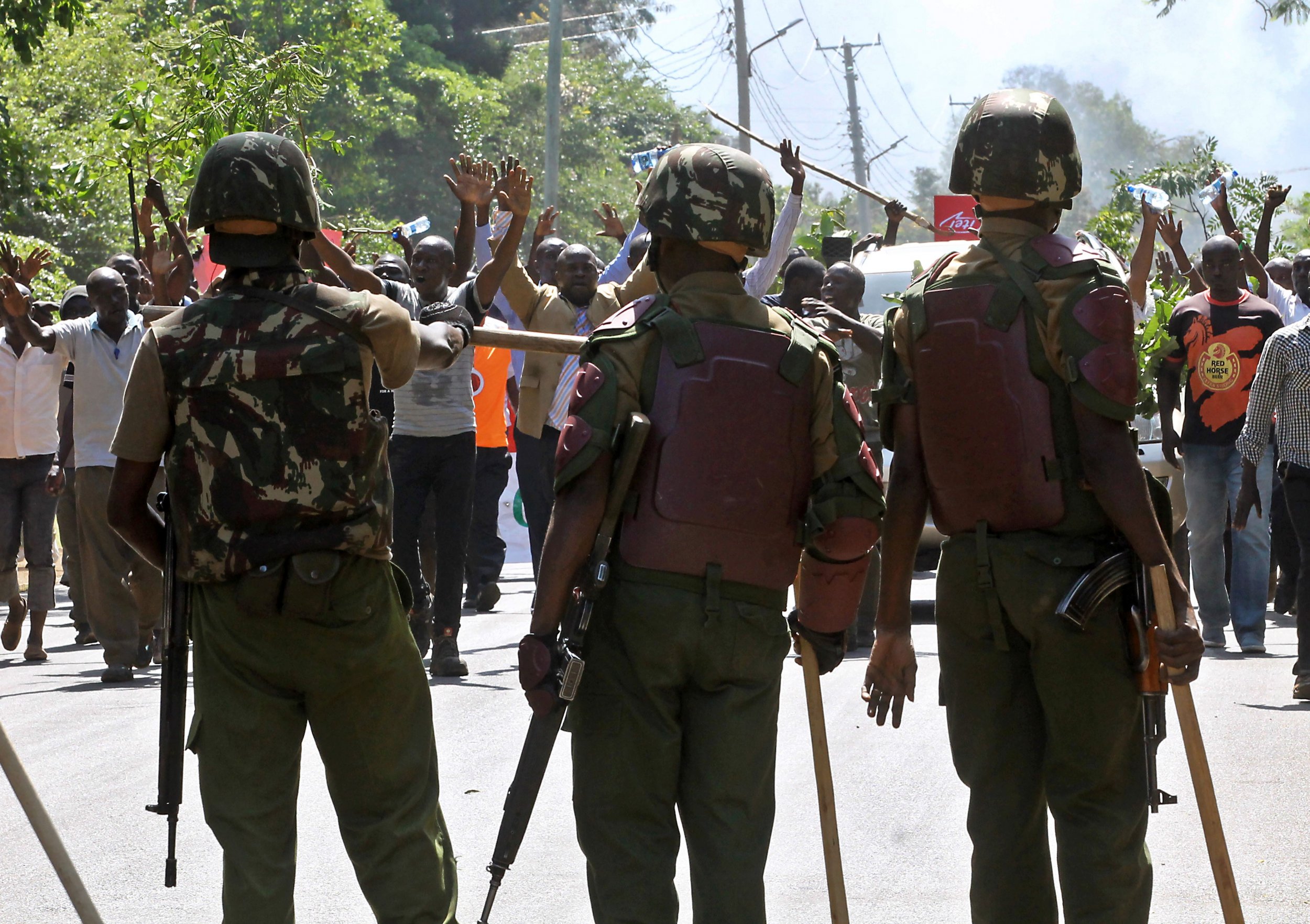 Kenya police officers.