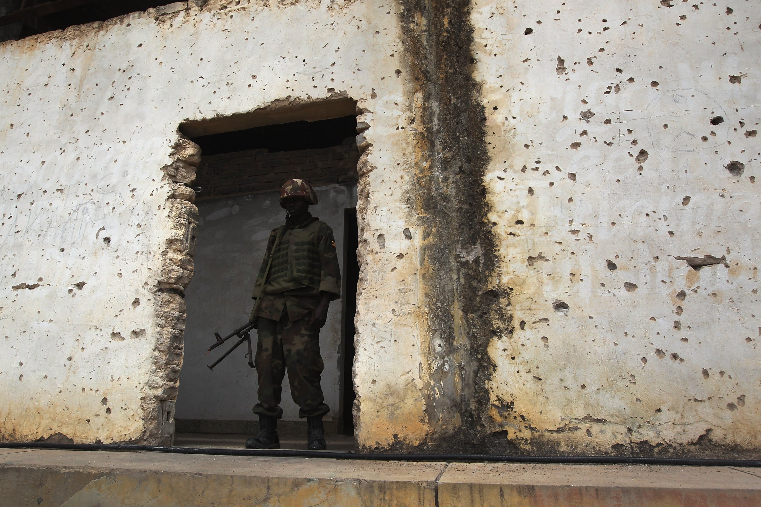 AMISOM soldier in Somalia.