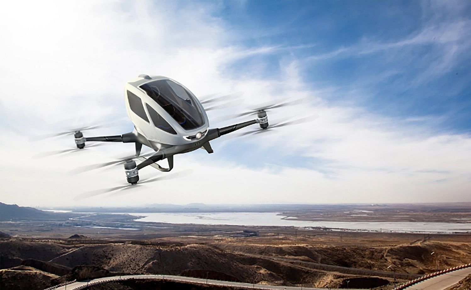 drone taxi ehang passenger nevada