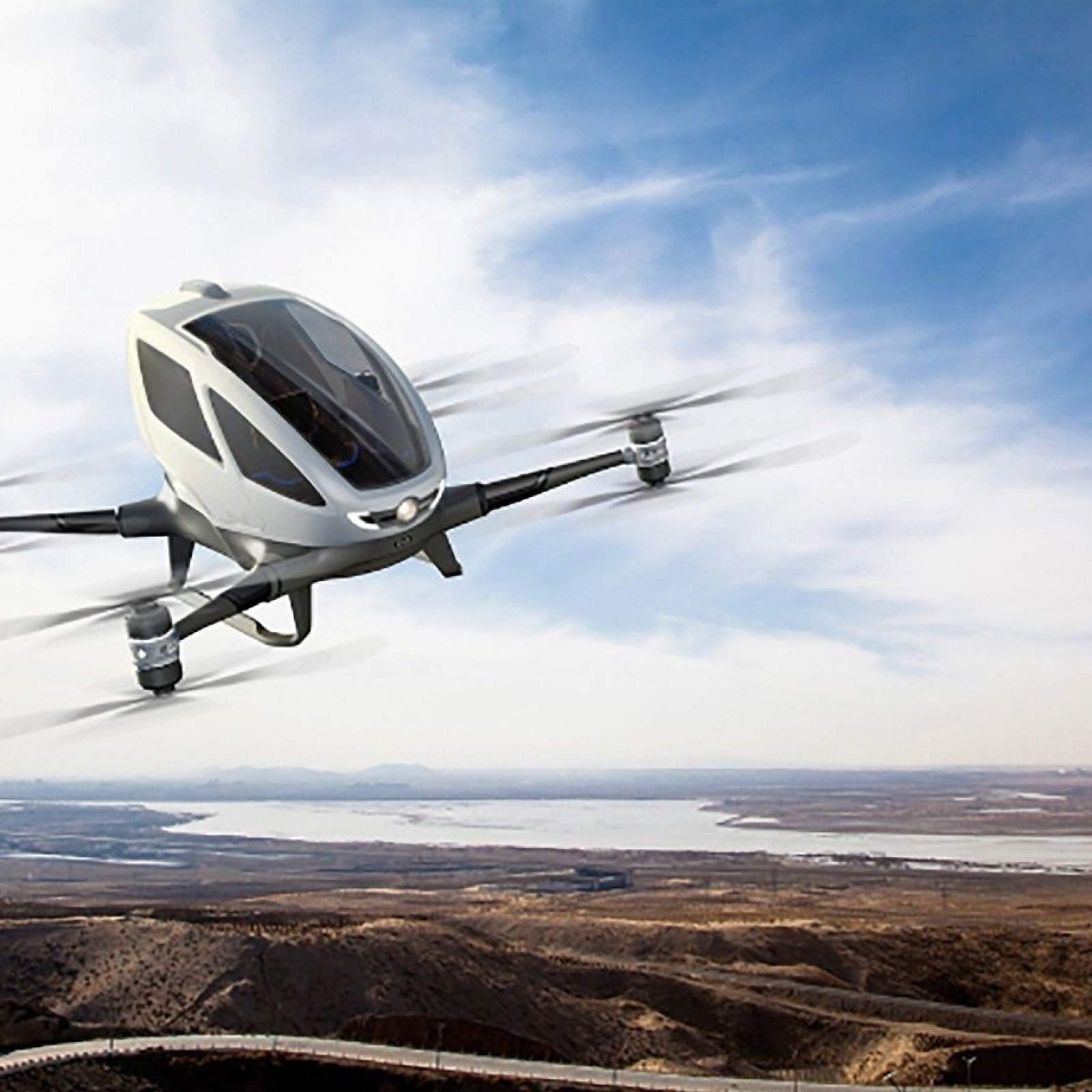 kom sammen magnet Sway Human-Carrying Taxi Drone to Be Tested in Nevada