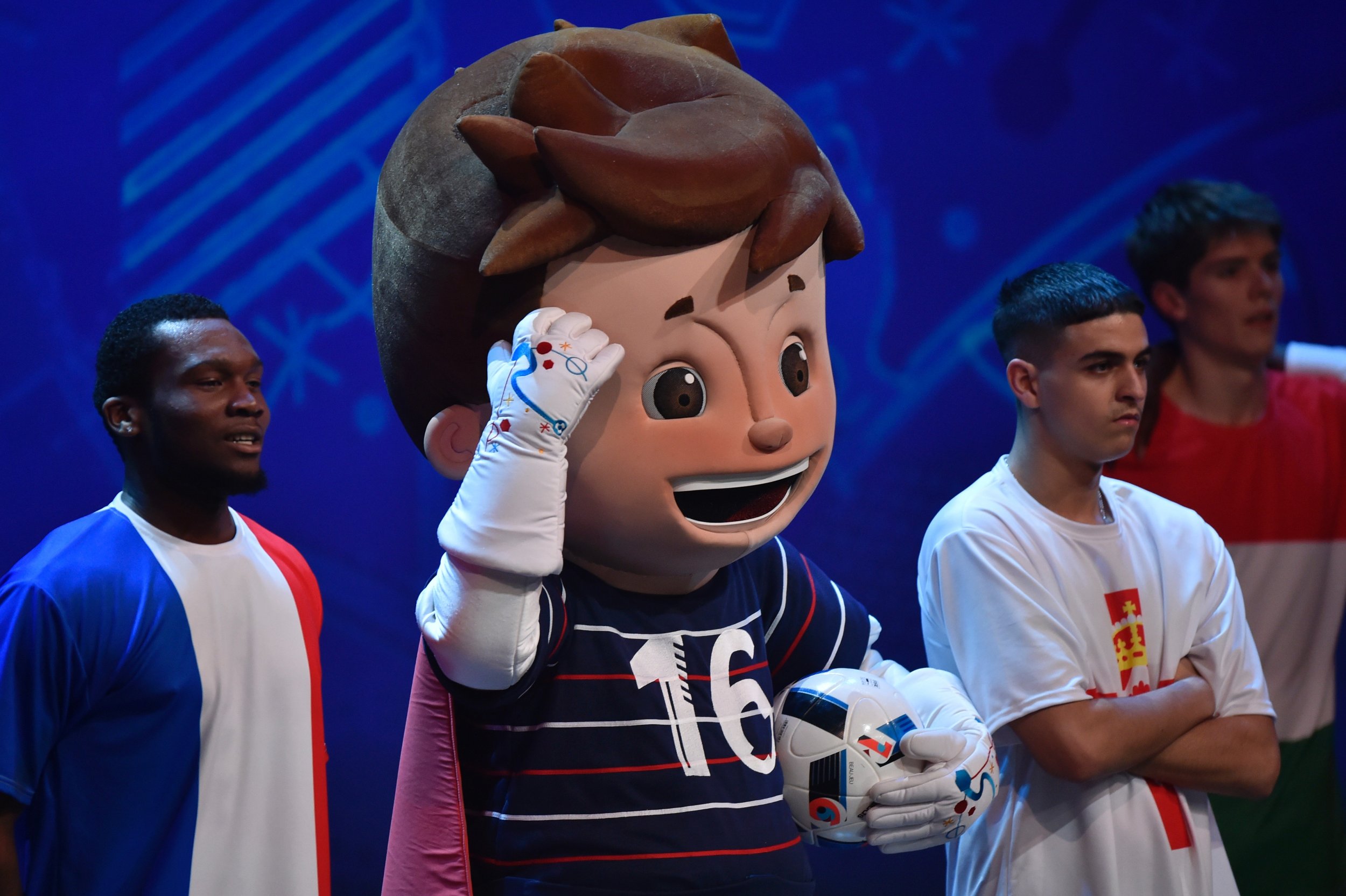 Euro 2016 mascot Super Victor.