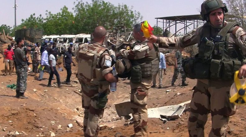 Gao peacekeepers base after attack.