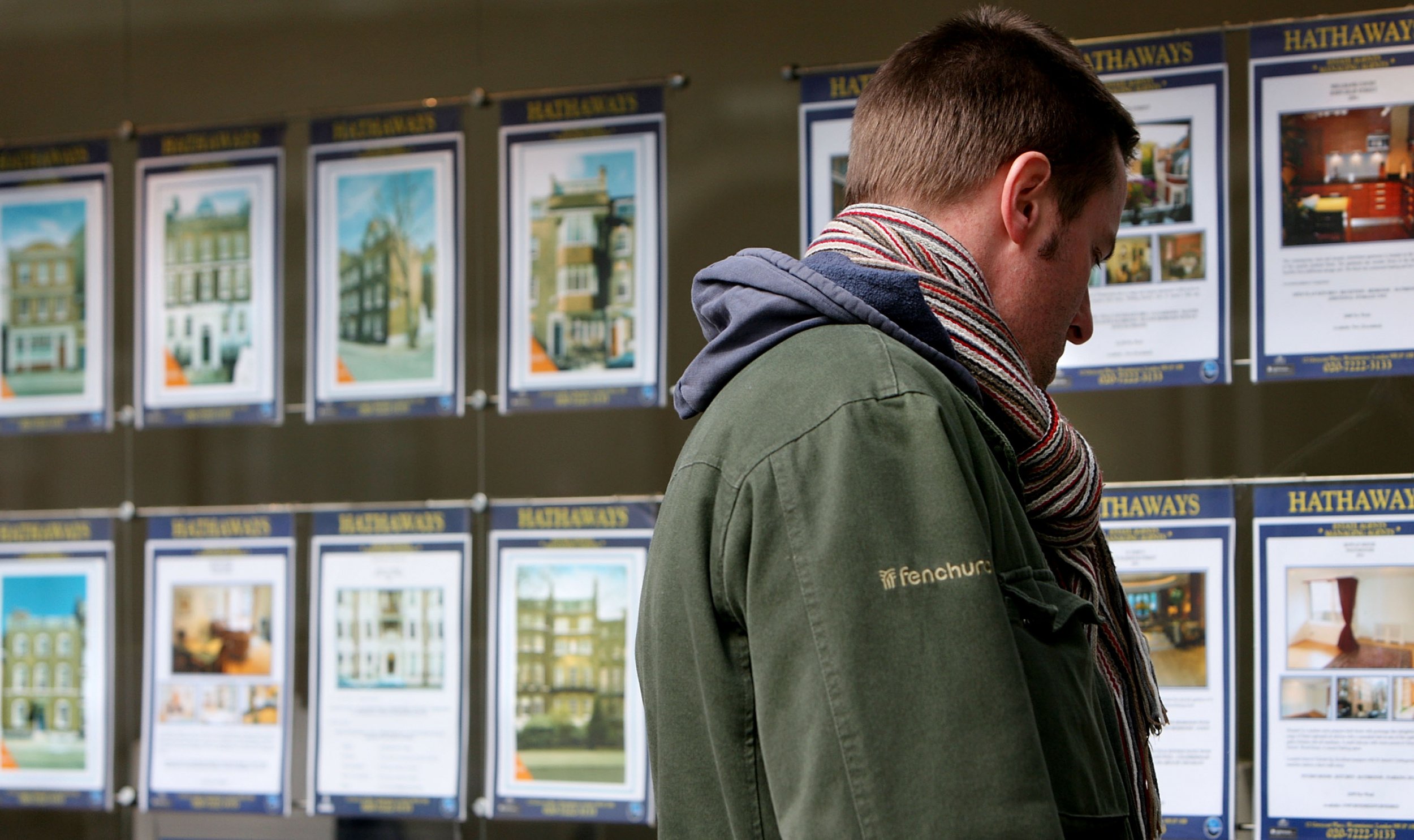 Man browsing properties
