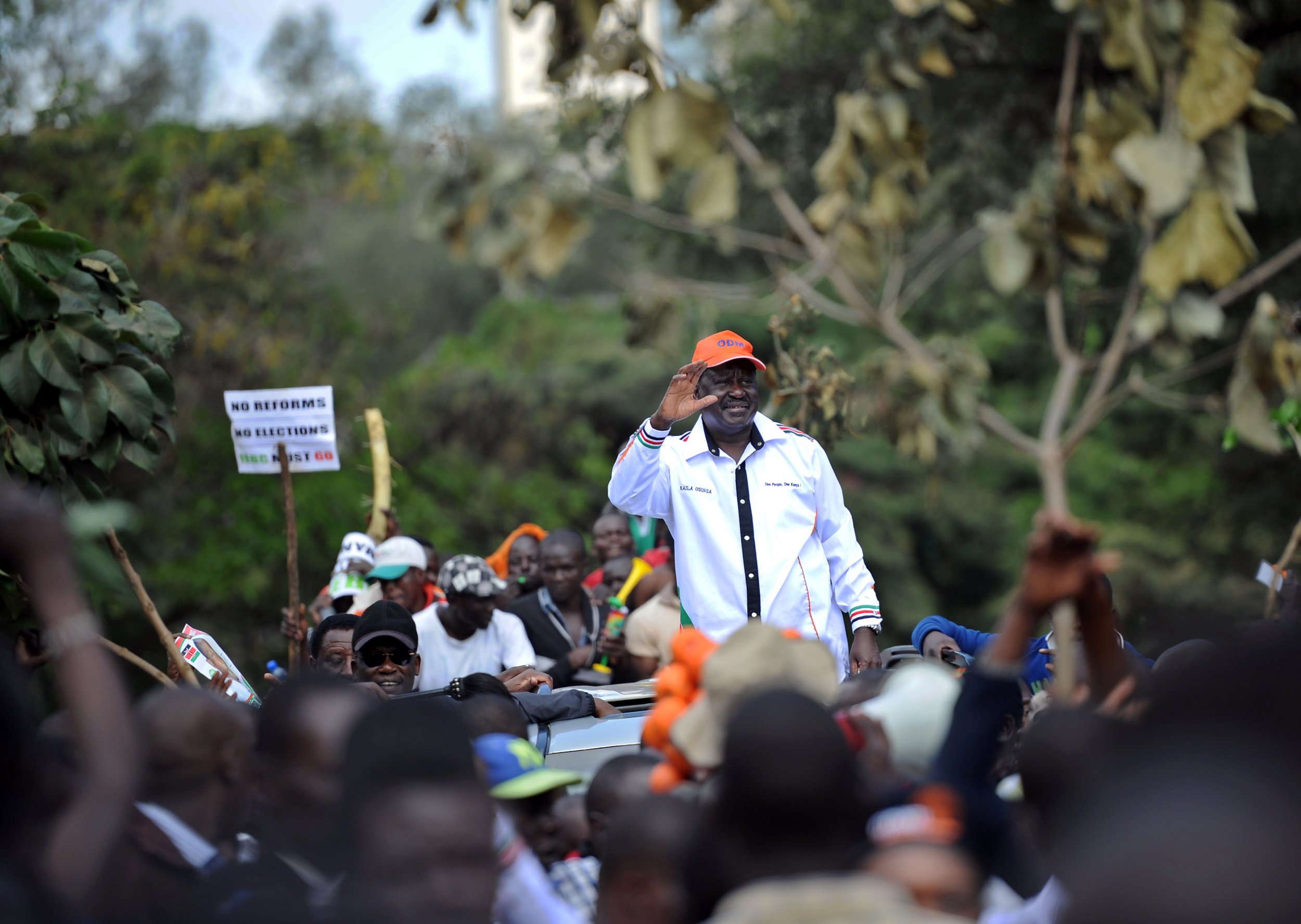 Kenyan opposition leader Raila Odinga