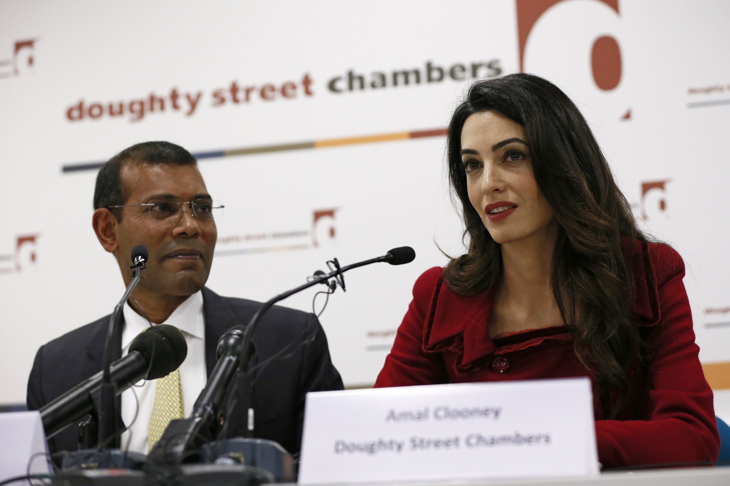 Mohamed Nasheed and Amal Clooney