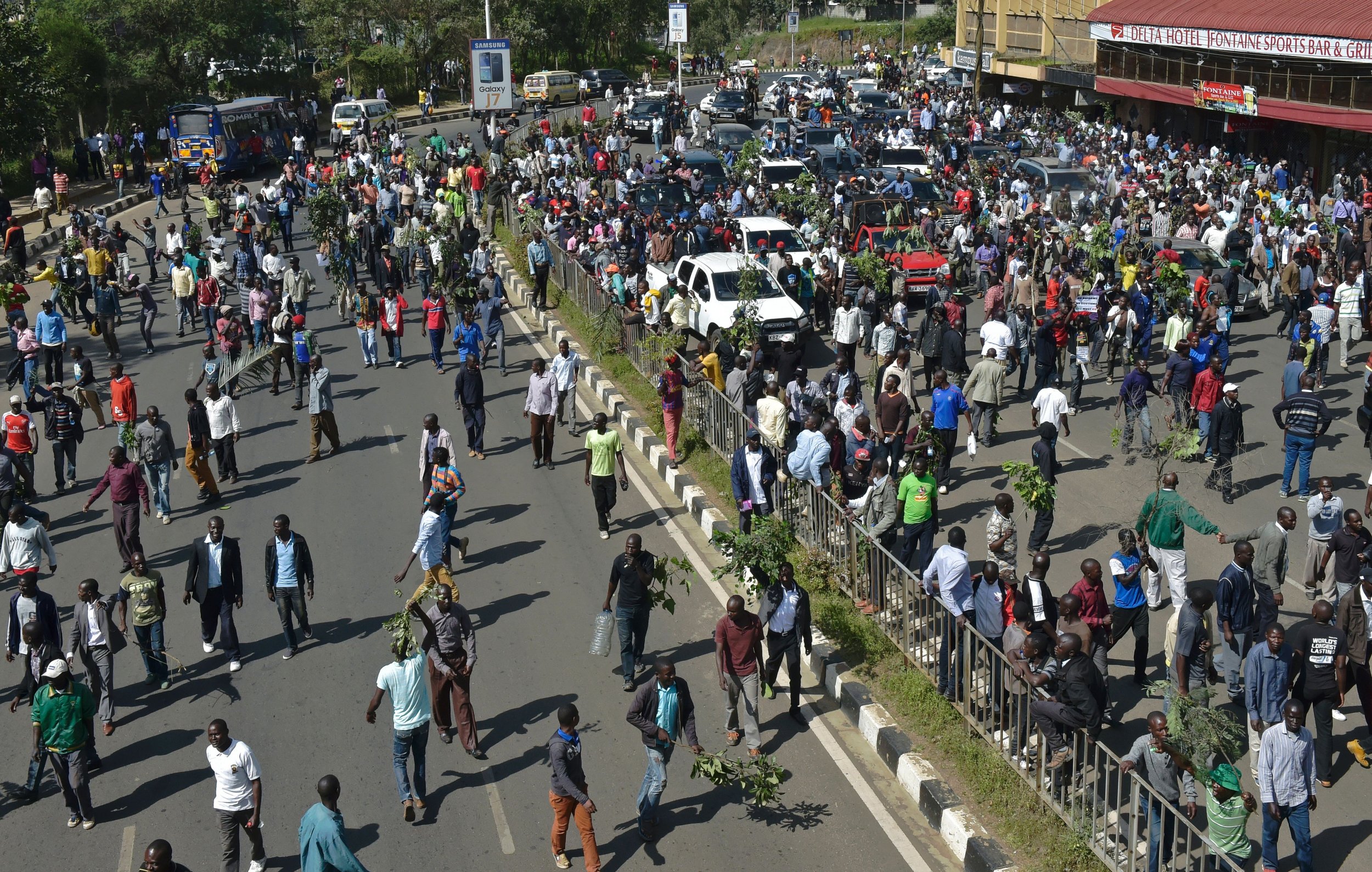 Kenya opposition protests.