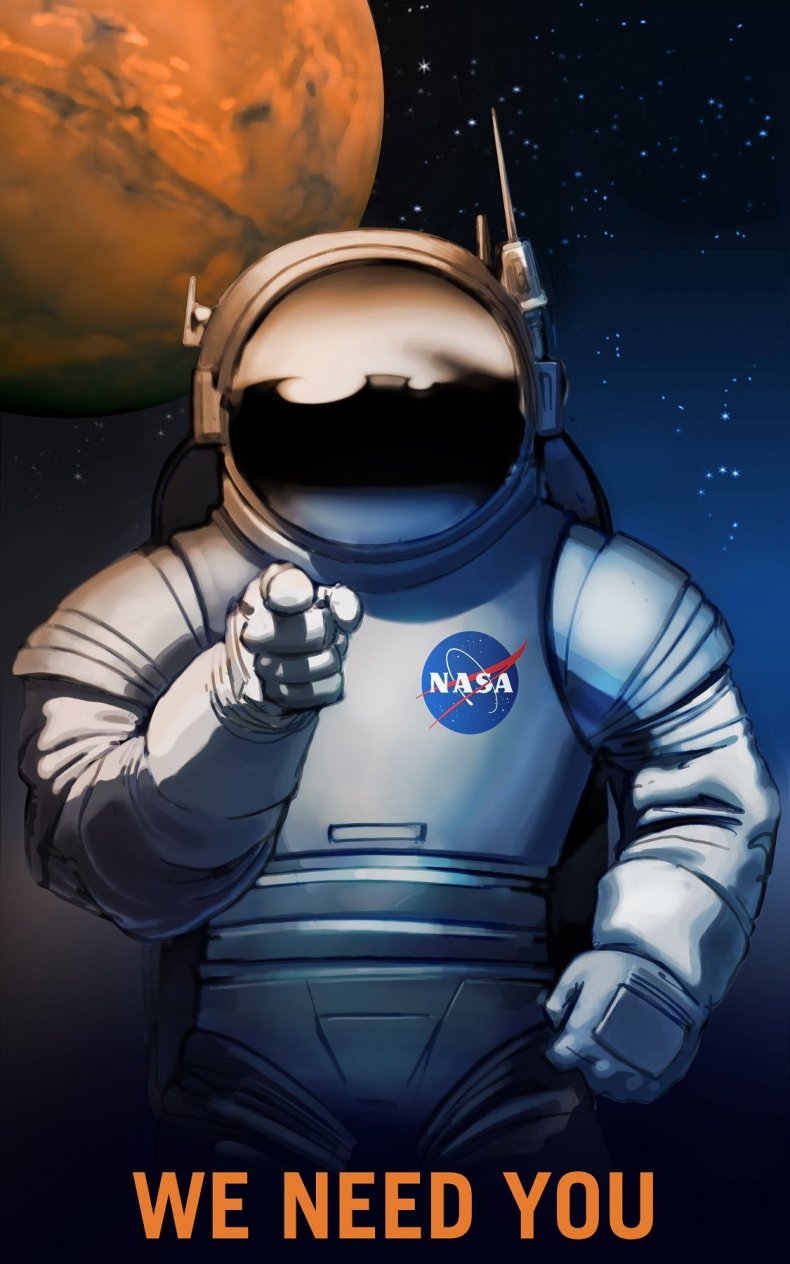 NASA poster Mars exploration