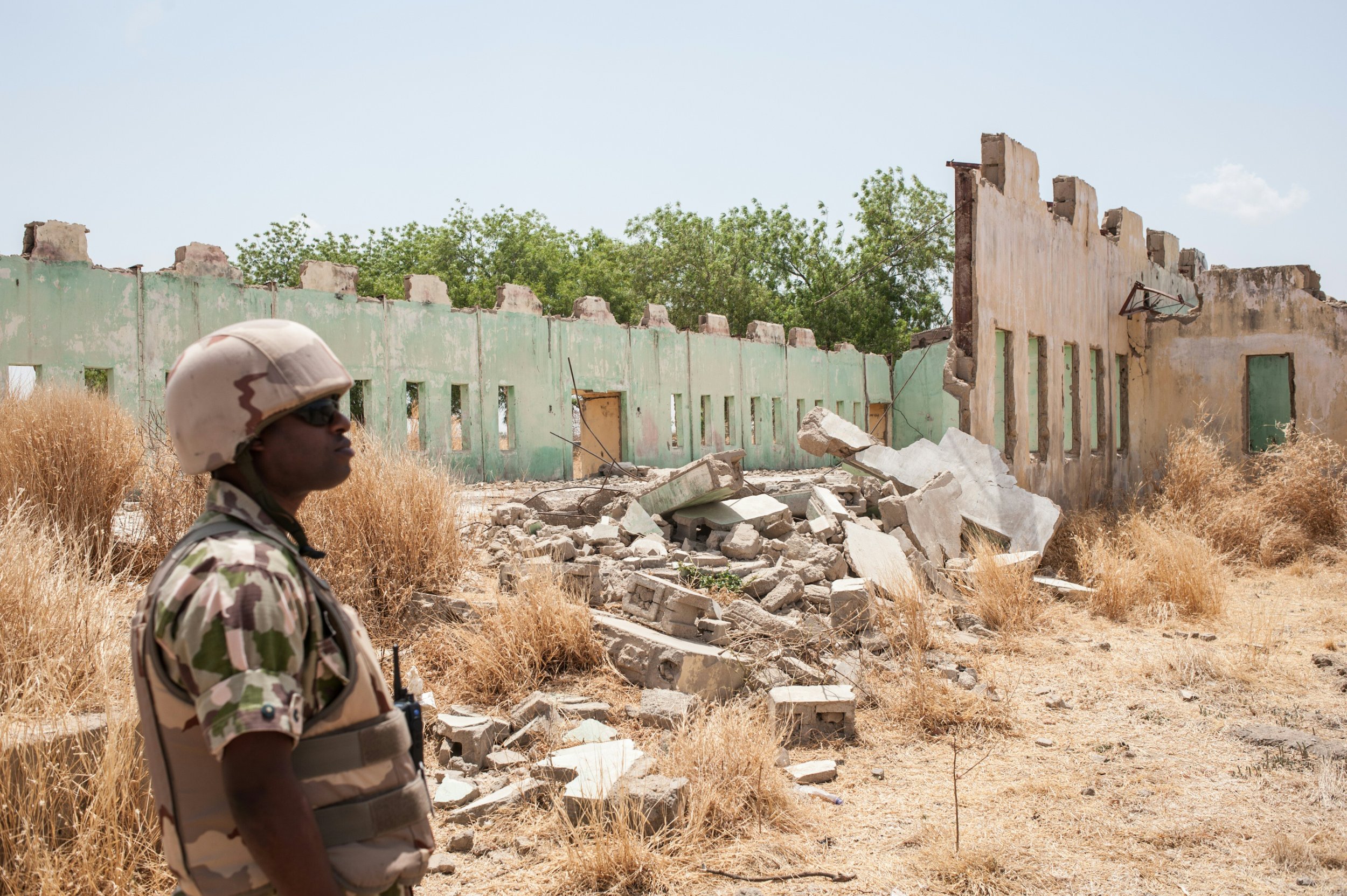 Nigerian soldier in Chibok