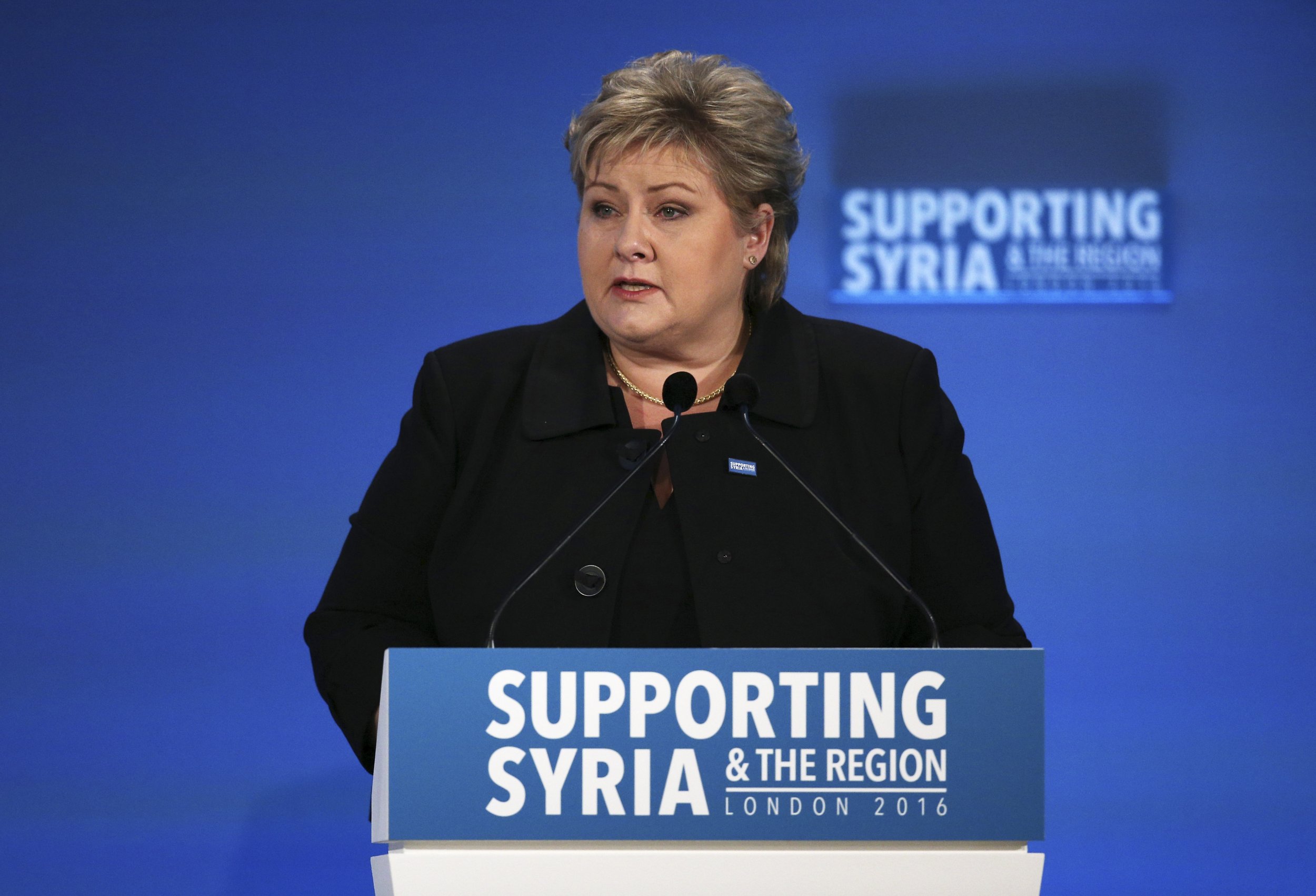 Norway Prime Minister Erna Solberg