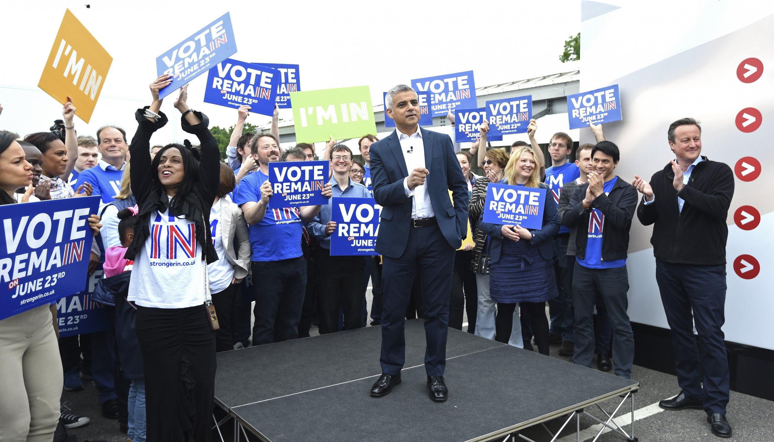 David Cameron and Sadiq Khan, Remain