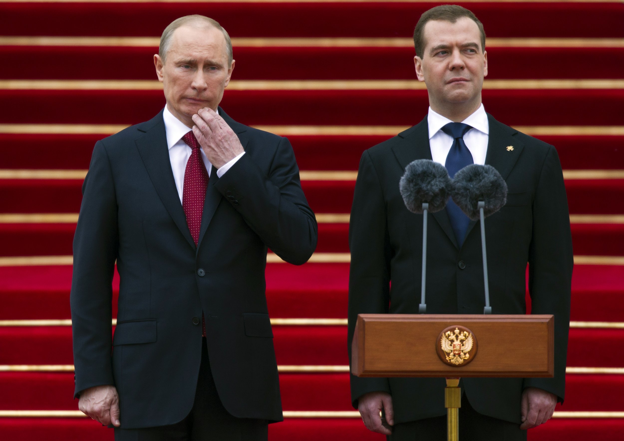 Nine Things You May Not Know About Vladimir Putin Newsweek   Putin Medvedev 