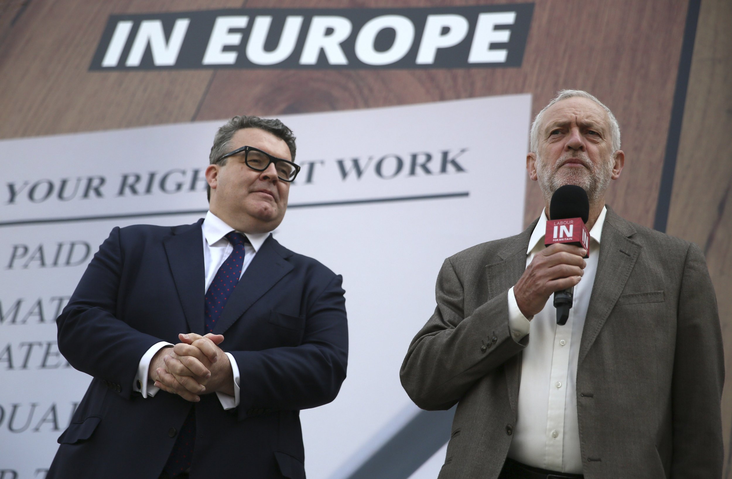 Tom Watson and Jeremy Corbyn