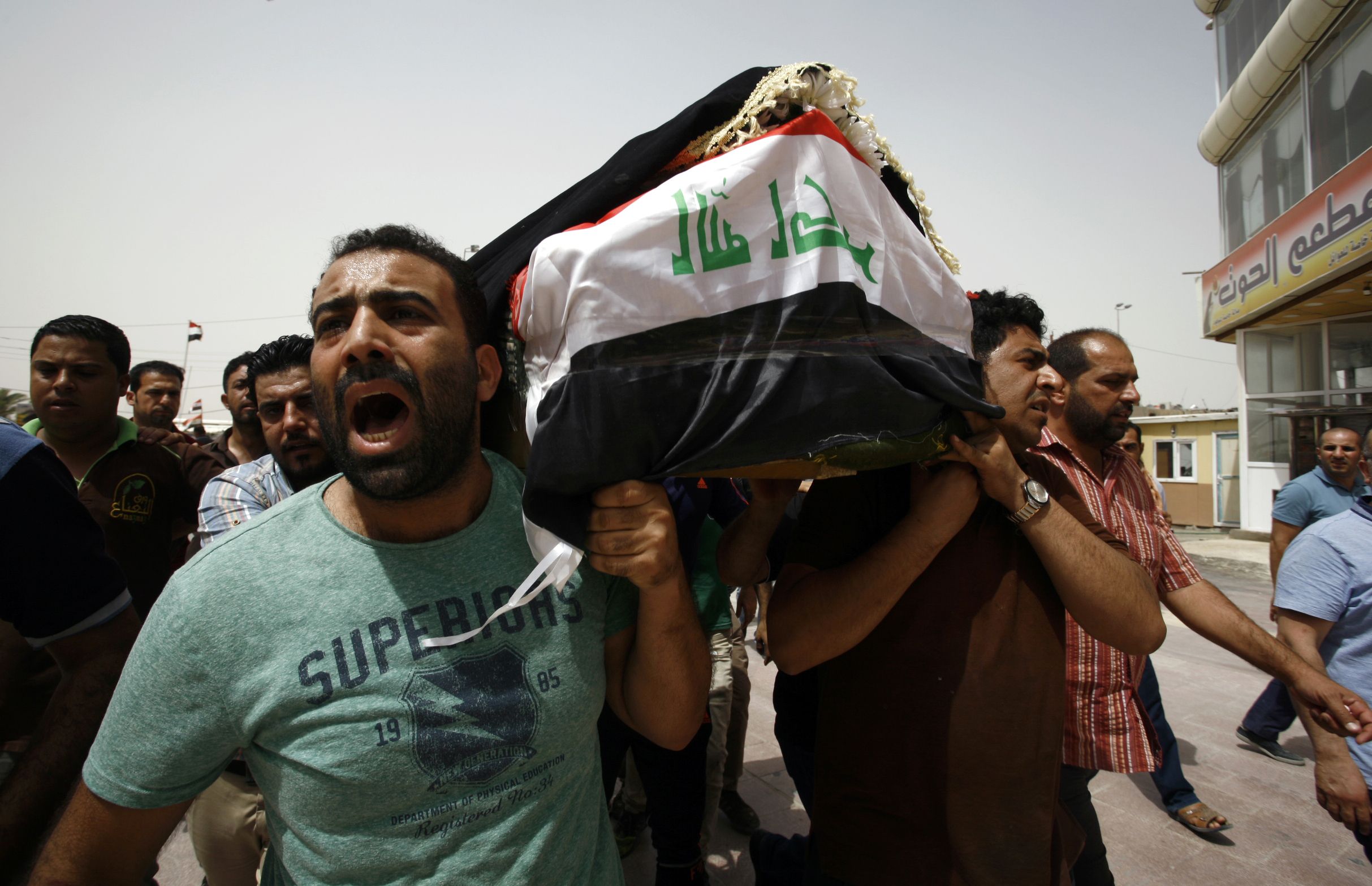 Baghdad bombings funeral