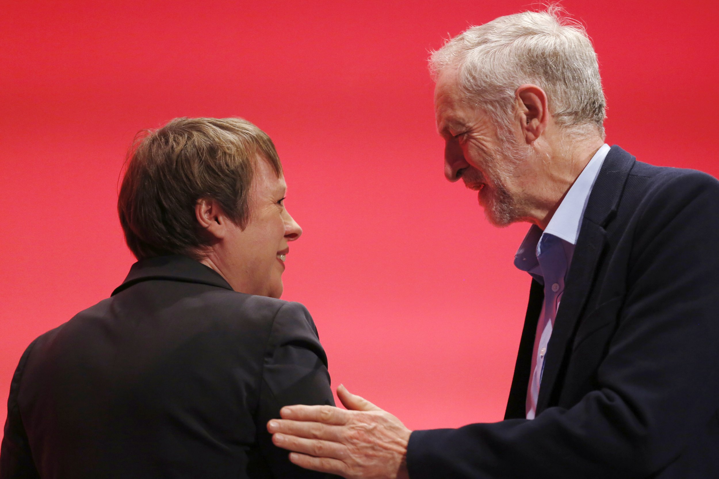 Angela Eagle and Jeremy Corbyn