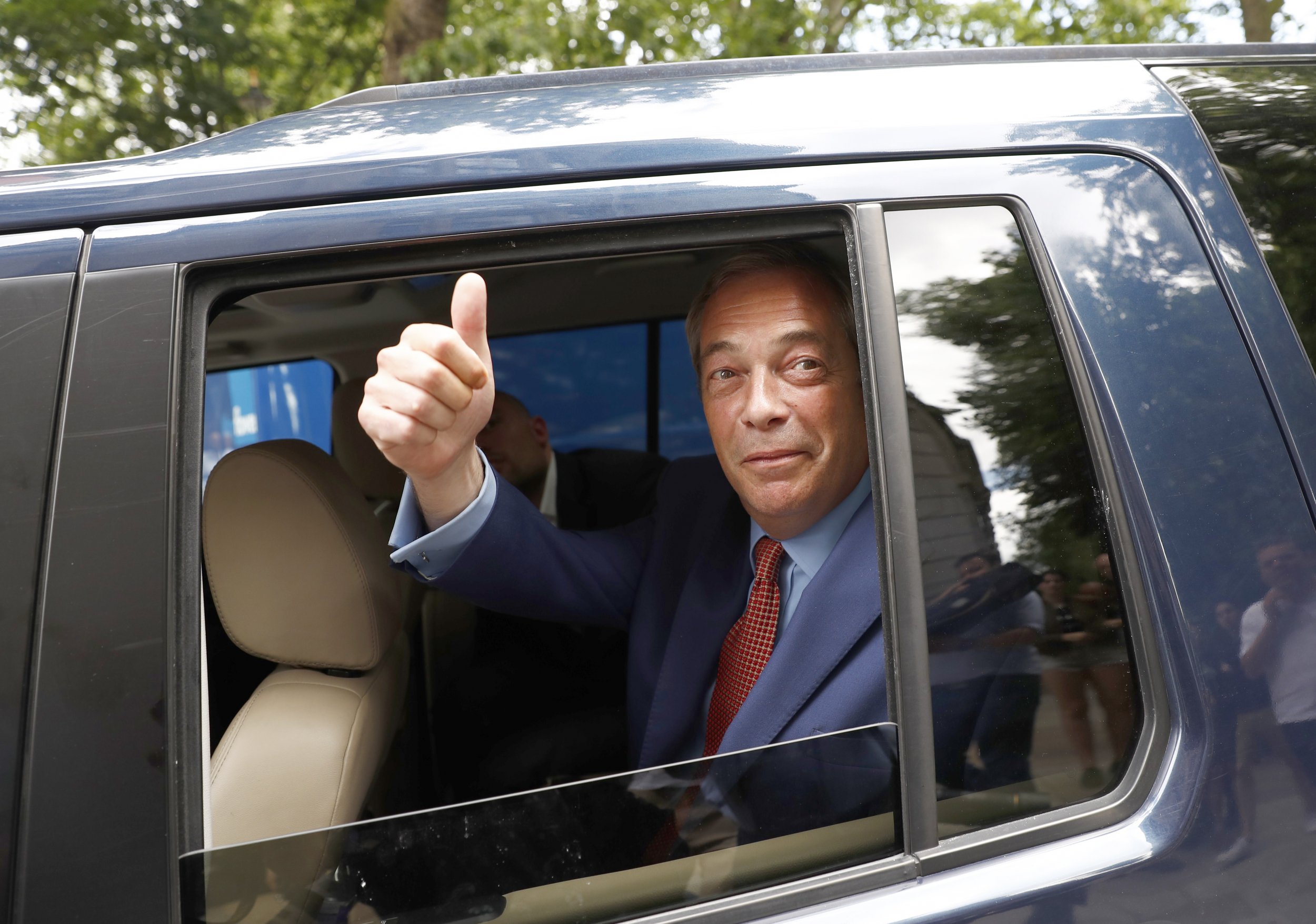 Nigel Farage takes his leave