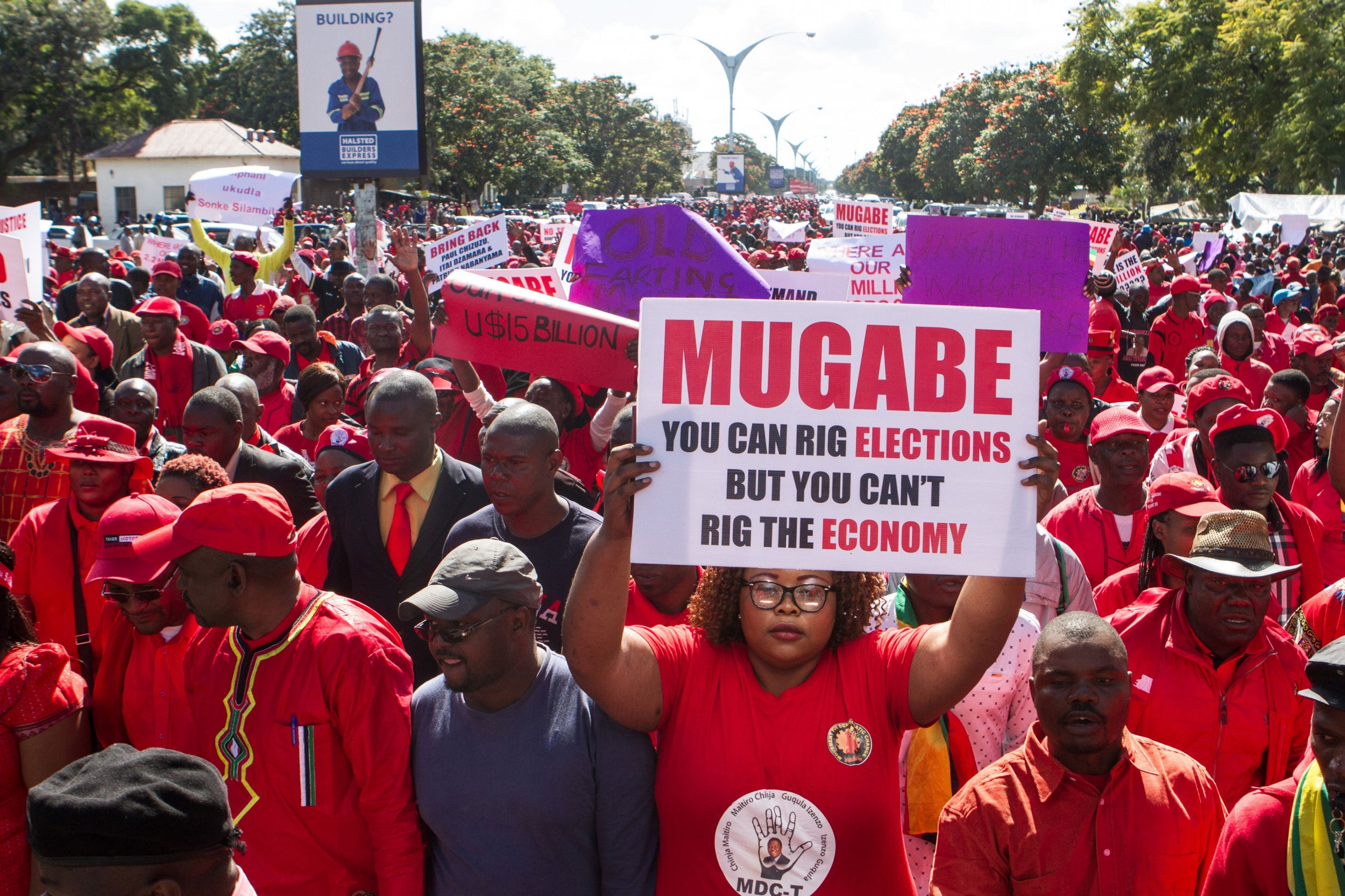 Zimbabwe opposition protest