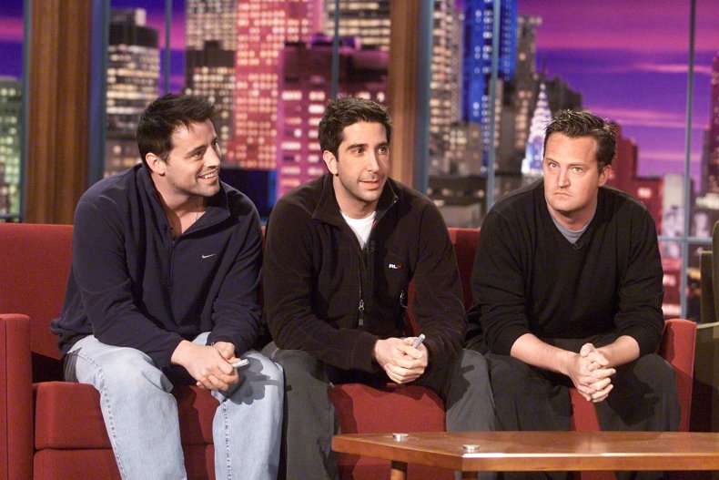 Matt LeBlanc, Matthew Perry and David Schwimmer