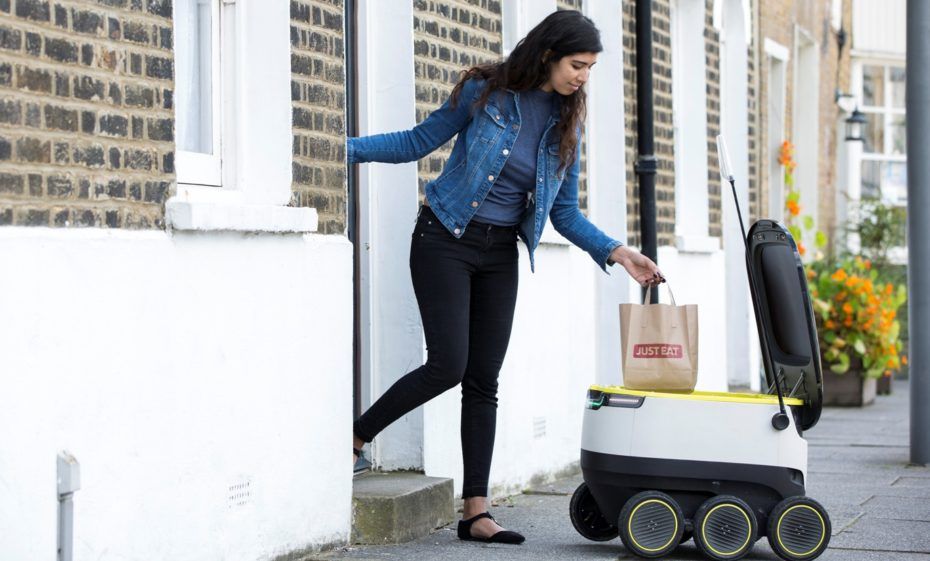 starship technologies robot deliveries just eat