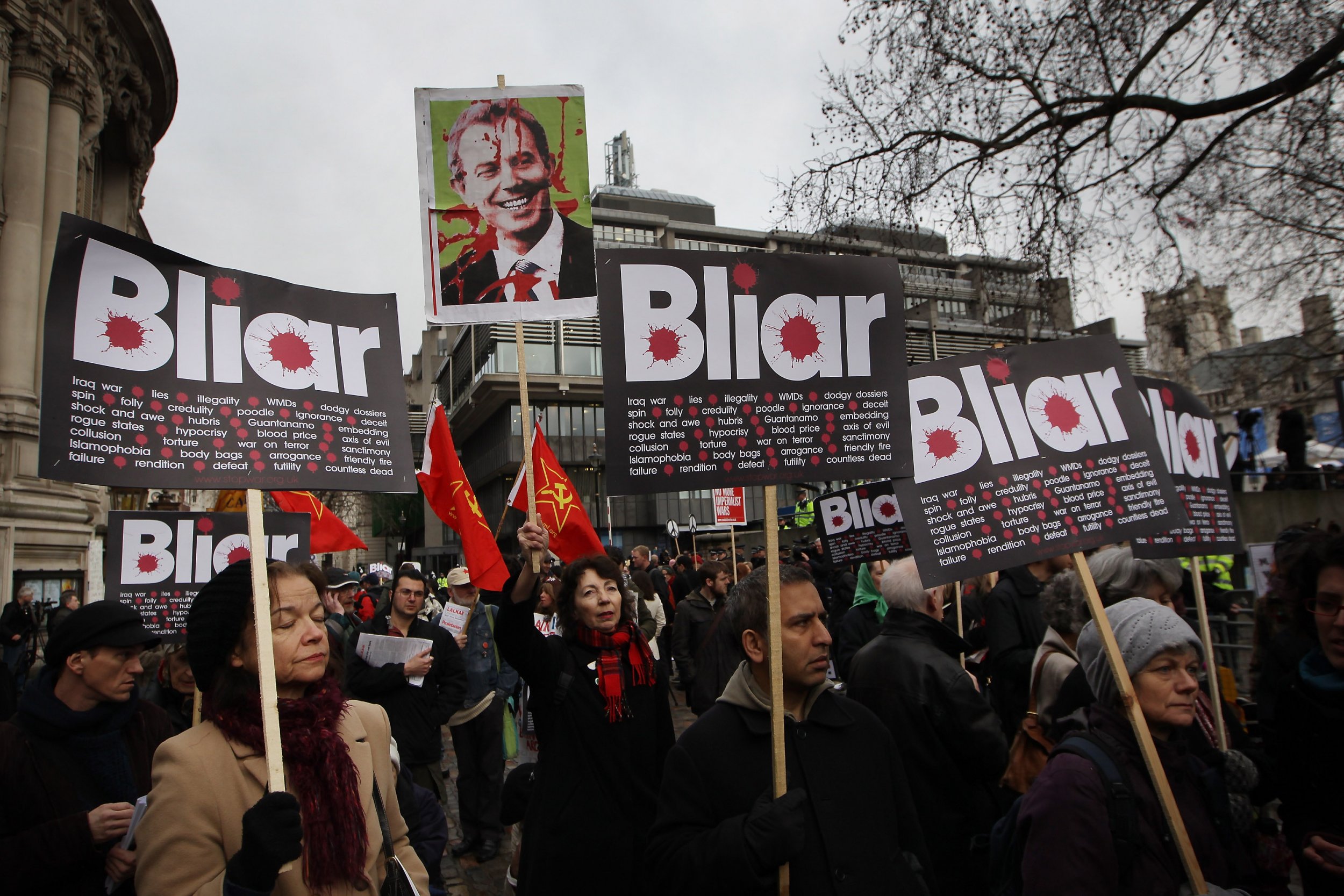 Protests against Tony Blair