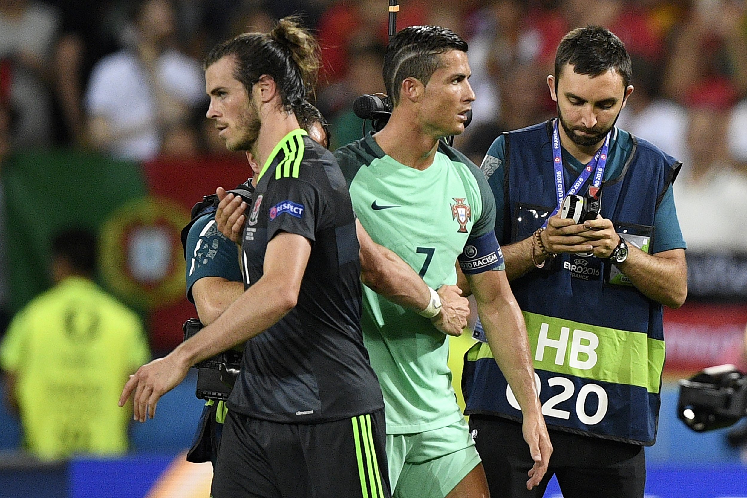 Gareth Bale, left, with Cristiano Ronaldo.