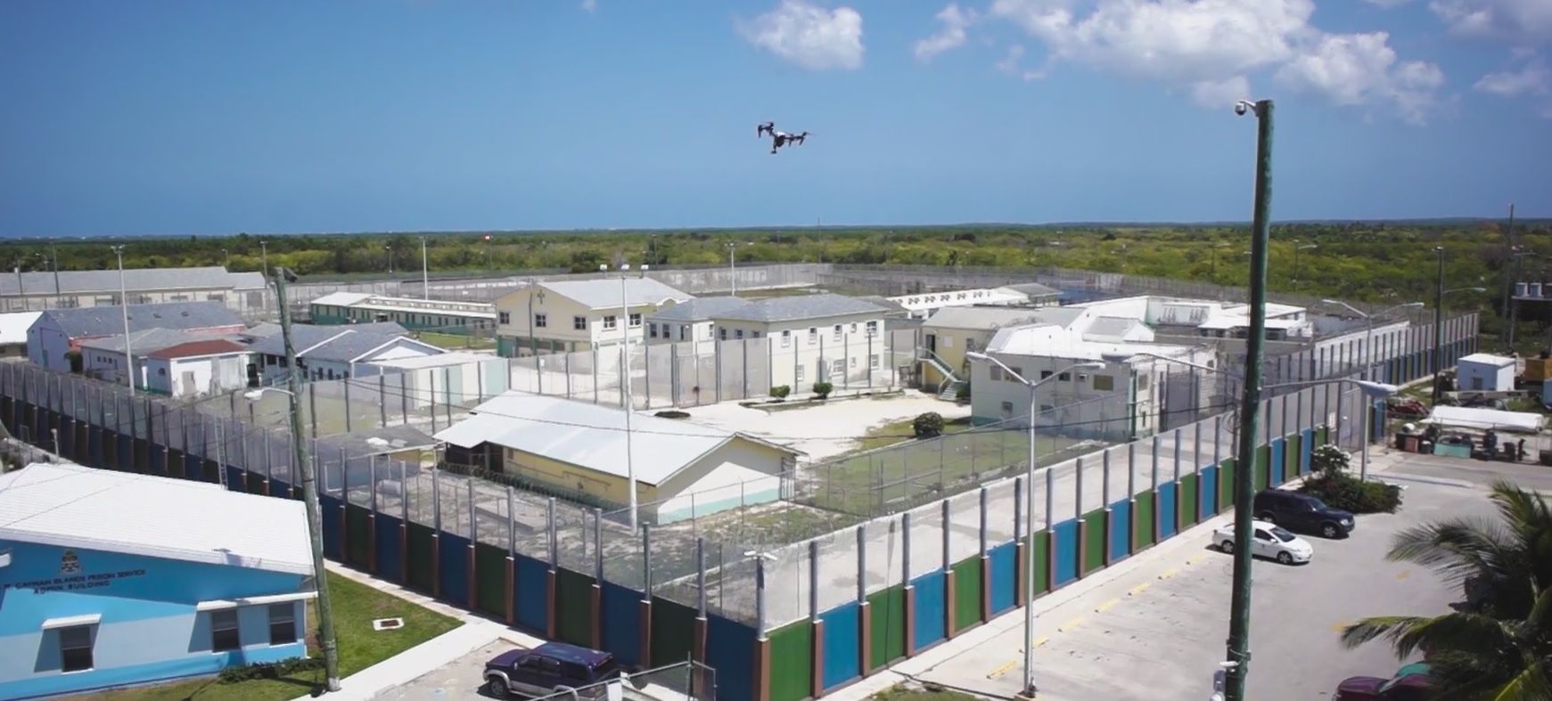 drones drugs prison cayman islands