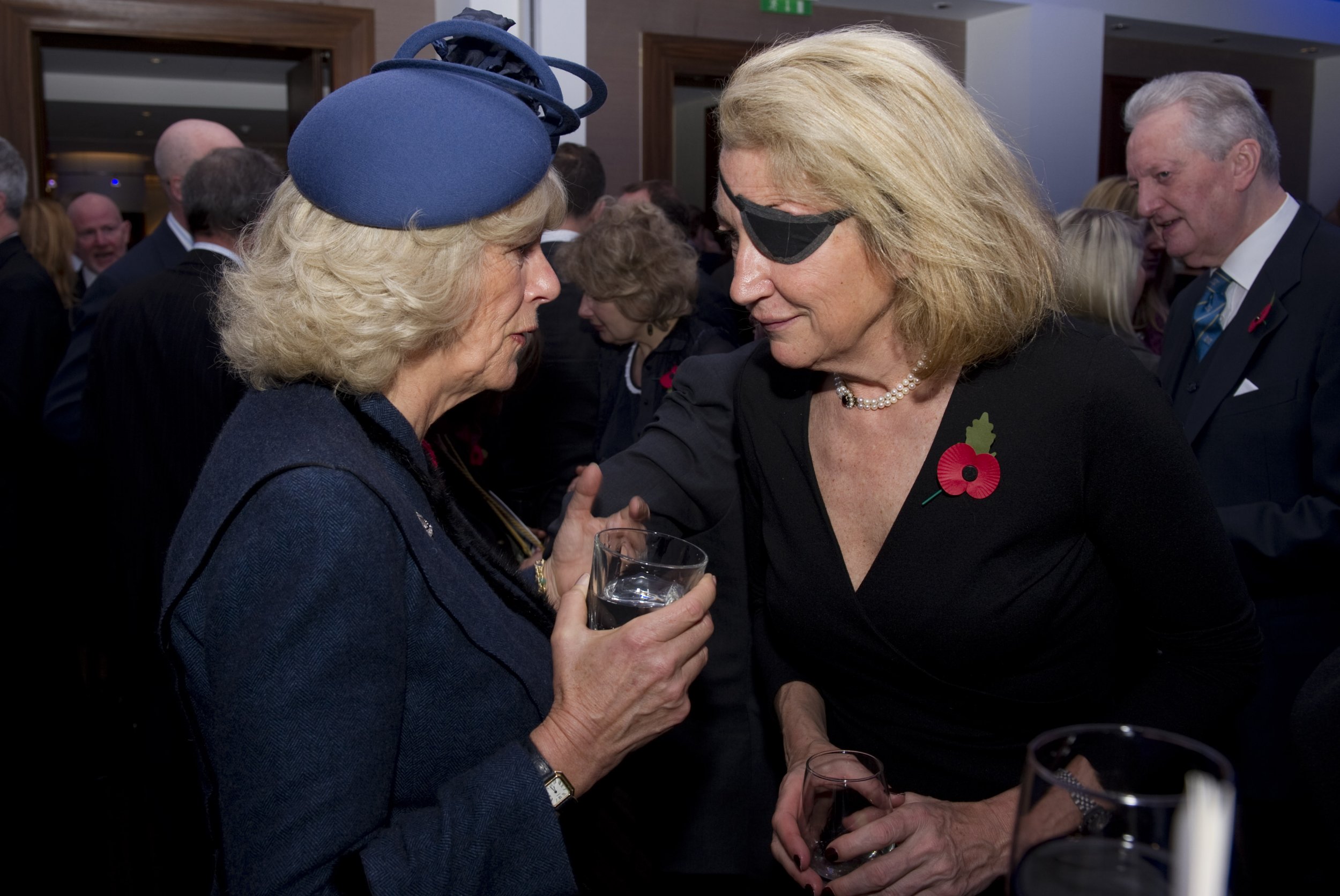 Marie Colvin with the Duchess of Cornwall