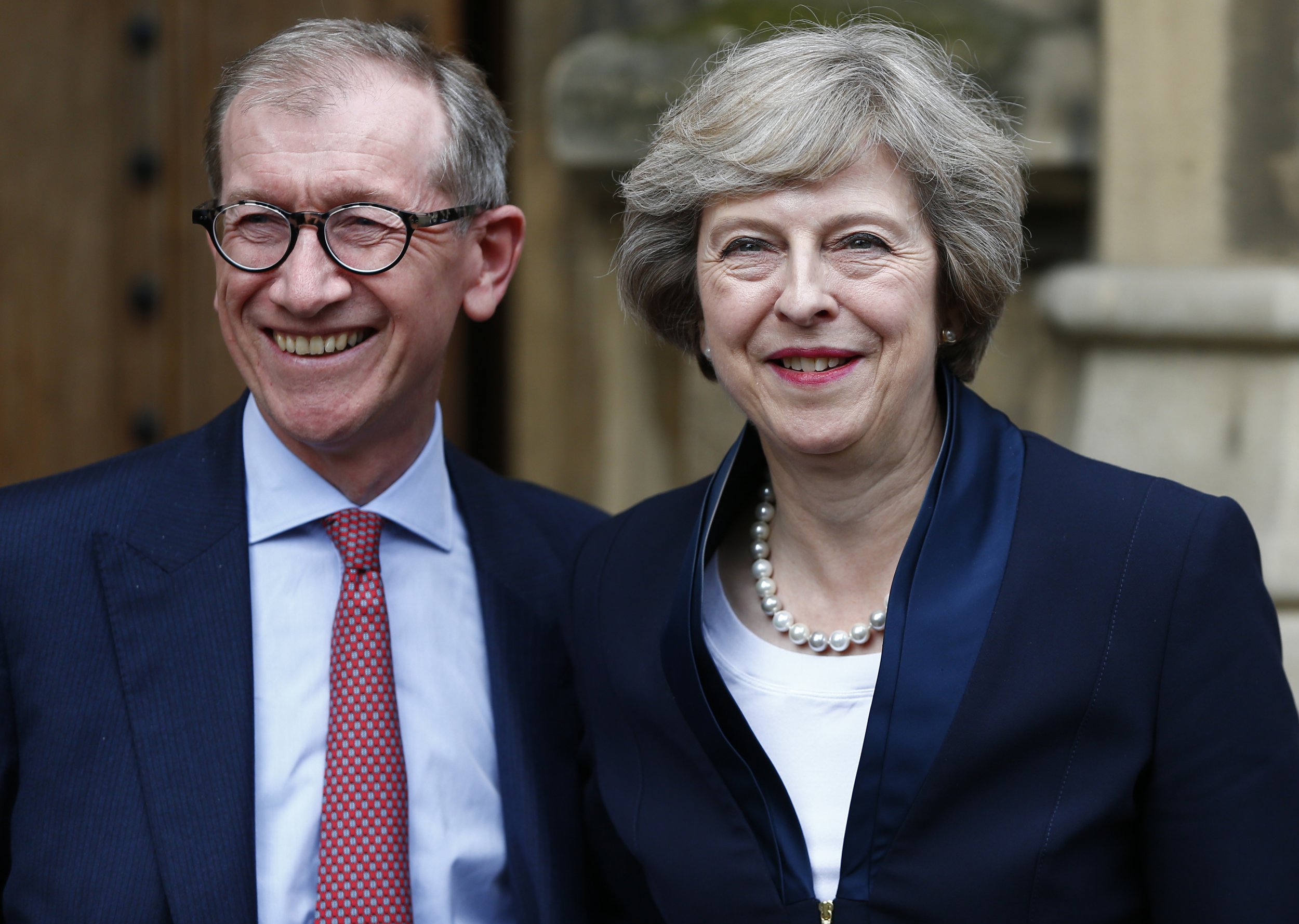 Theresa May and her husband Philip