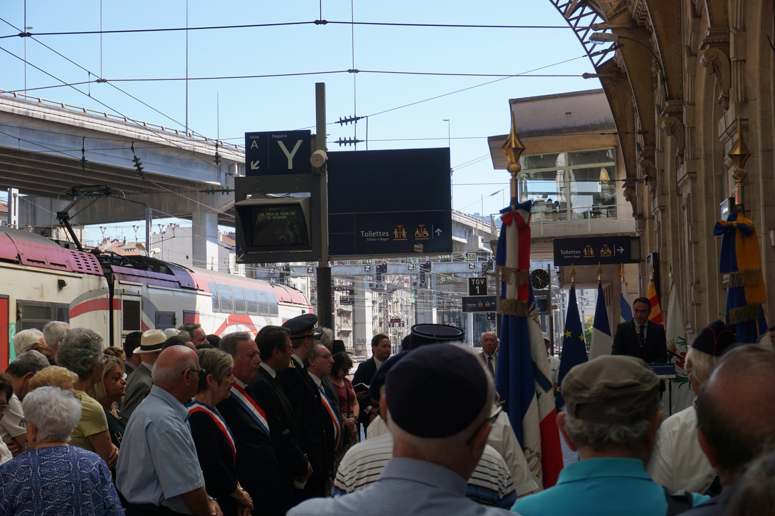 Jewish Memorial at Nice's Main Train Station