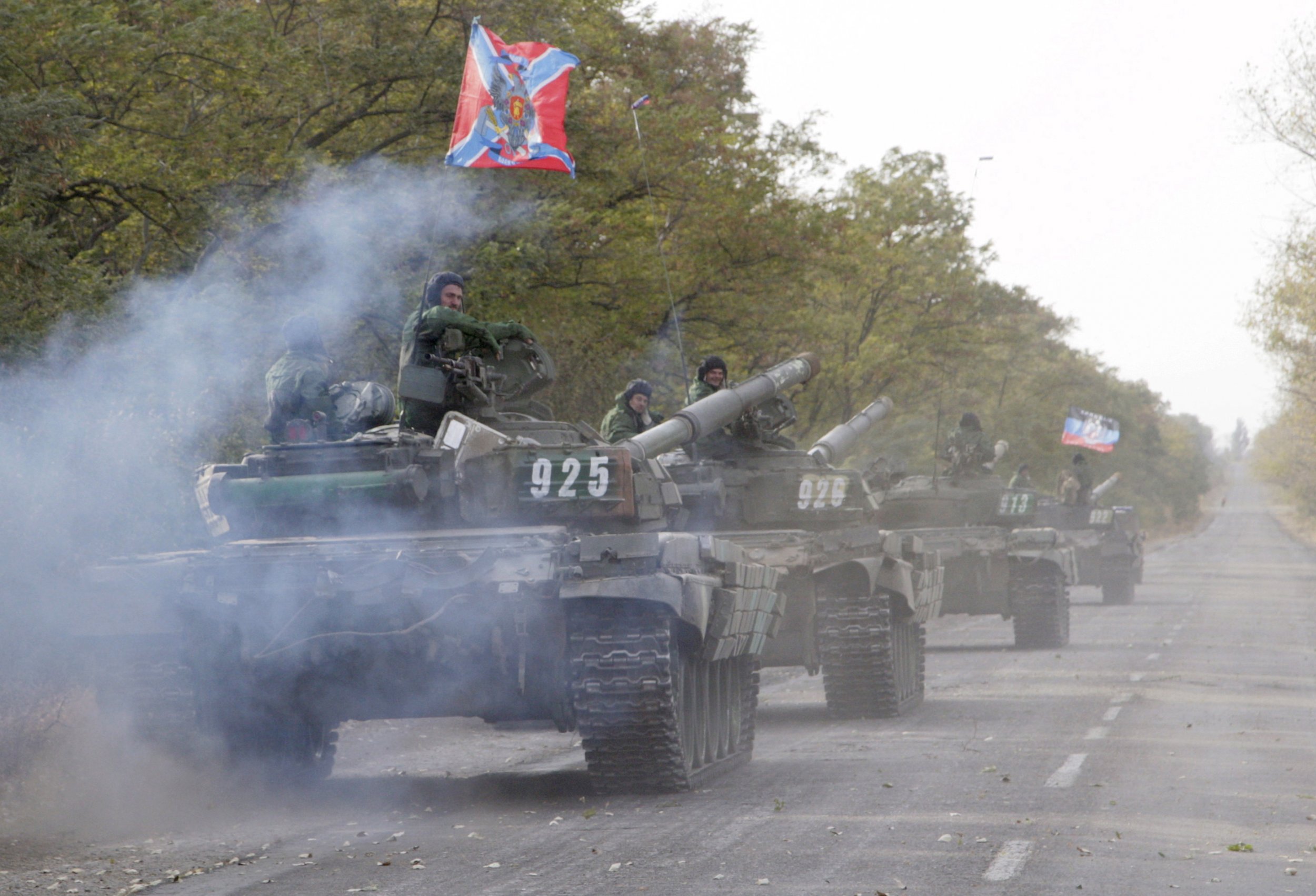 Ukraine rebel tank