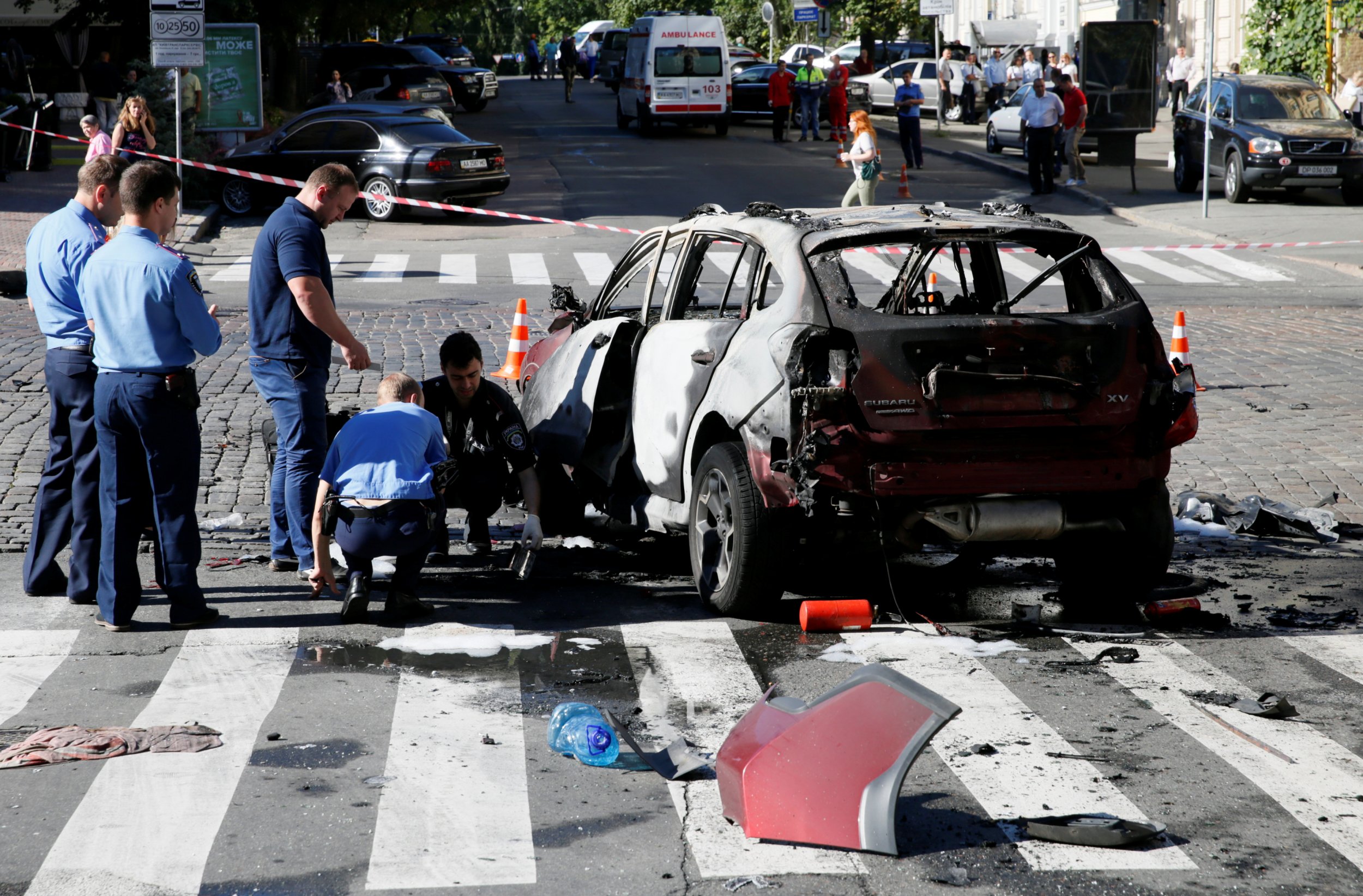 Pavel Sheremet car wreckage