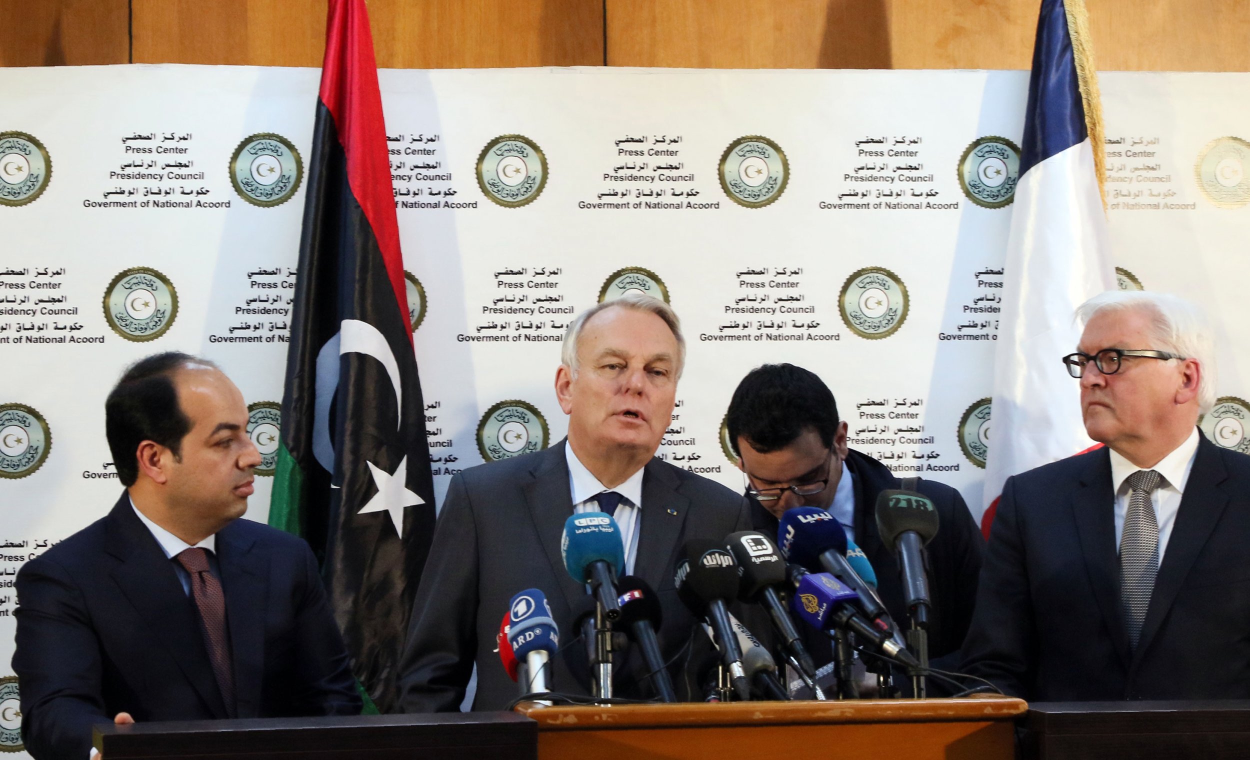 French foreign minister in Libya