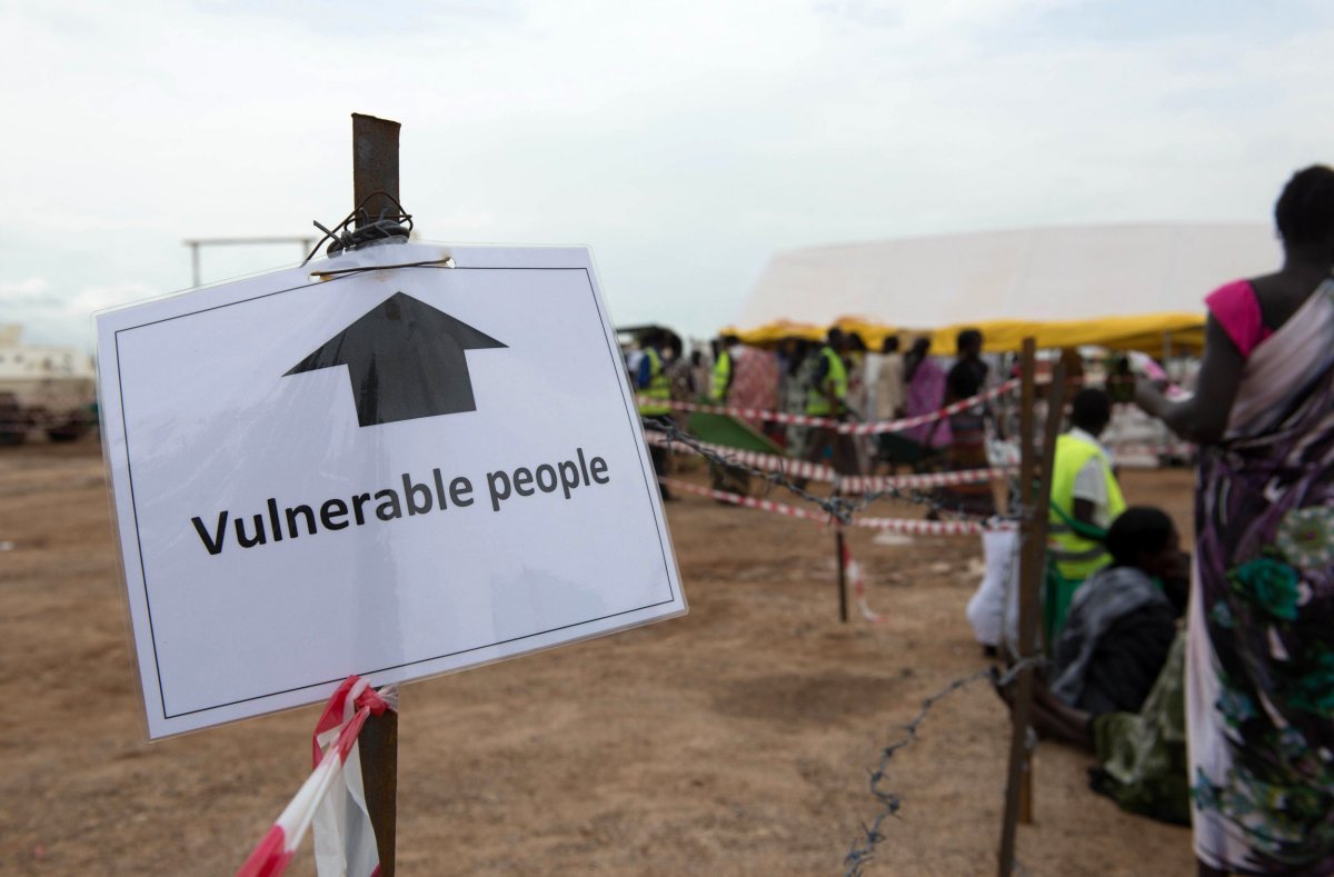 South Sudan displaced persons camp