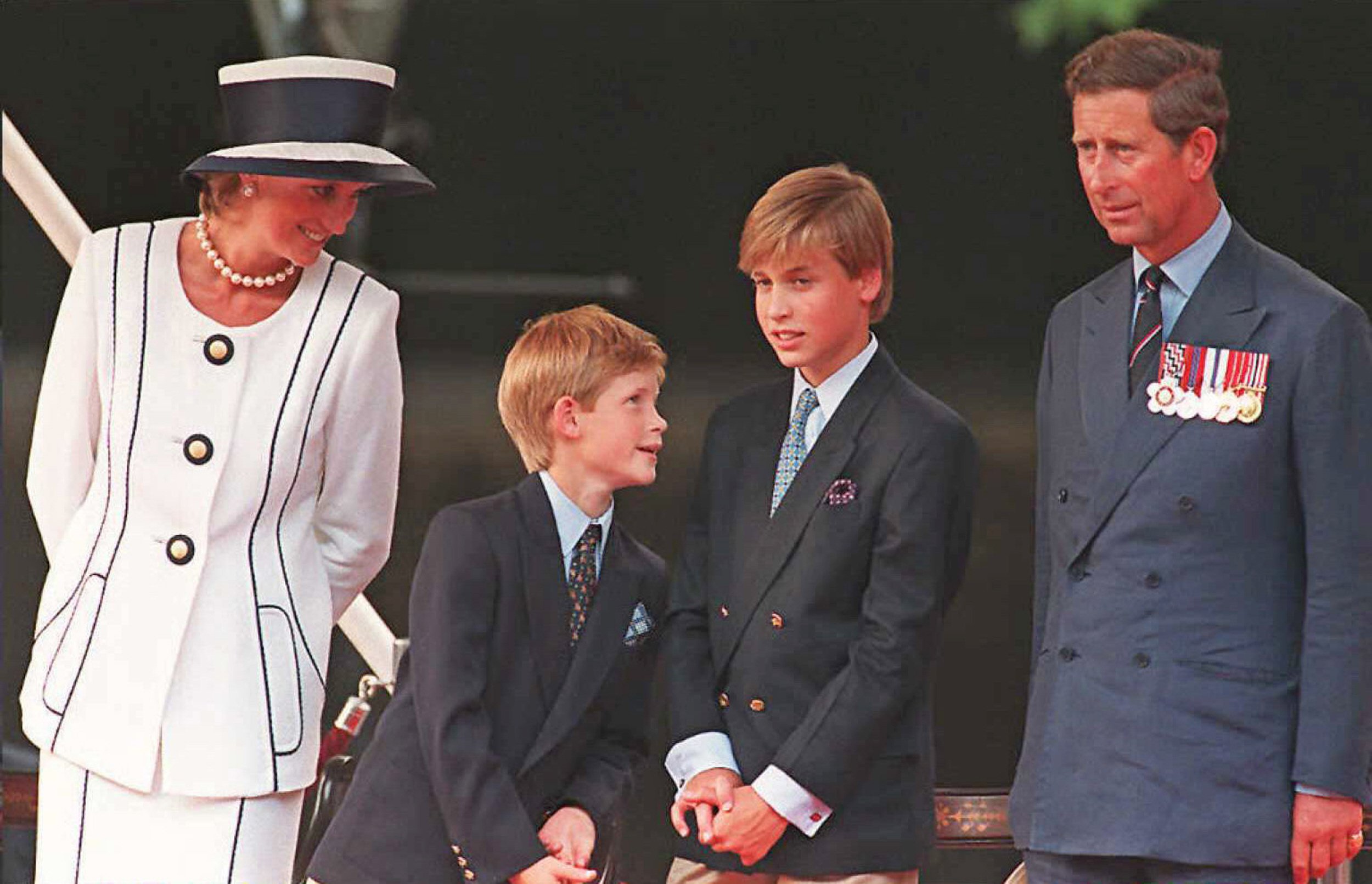 Diana, Princess of Wales, Prince Harry, Prince William and Prince Charles