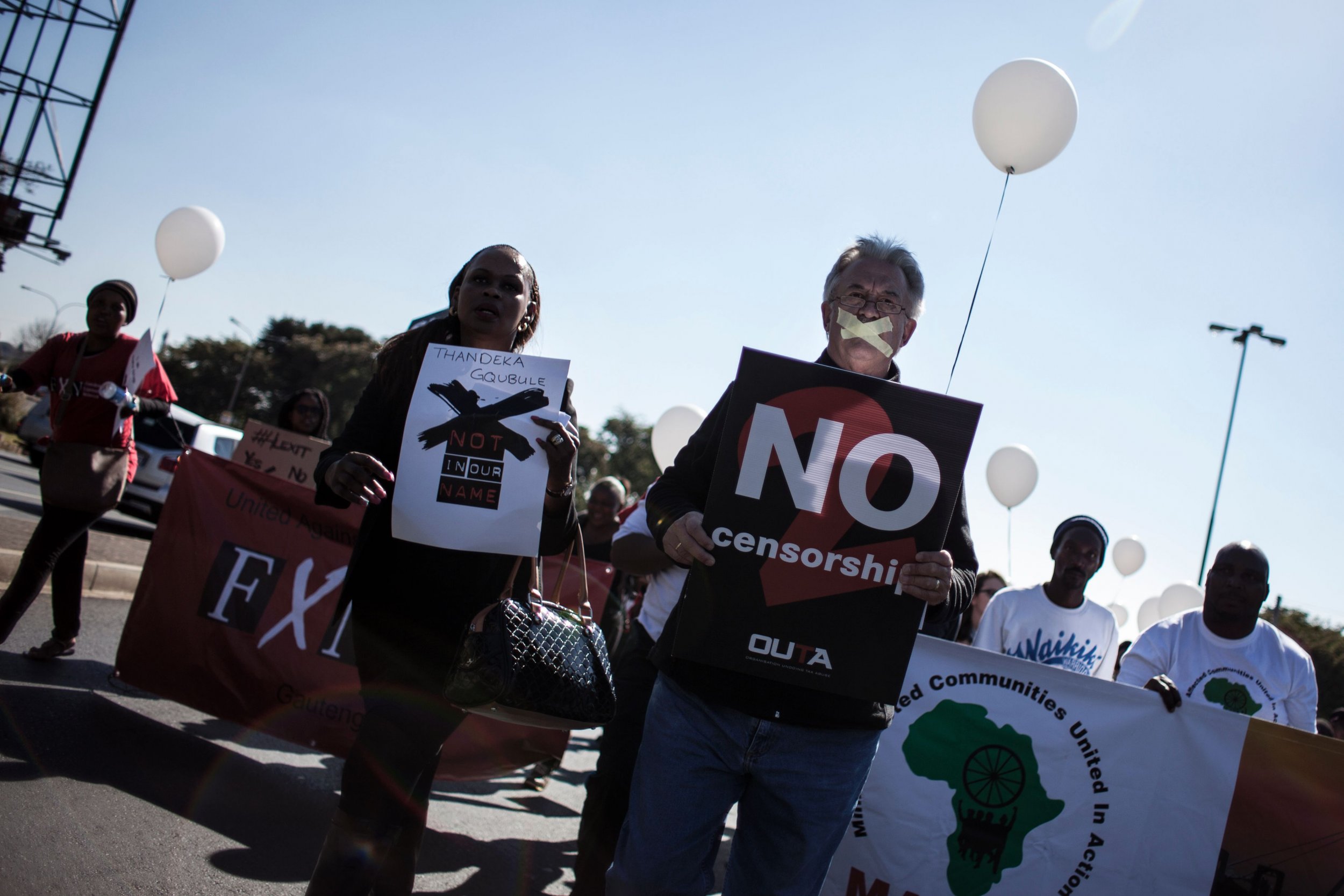 SABC protesters