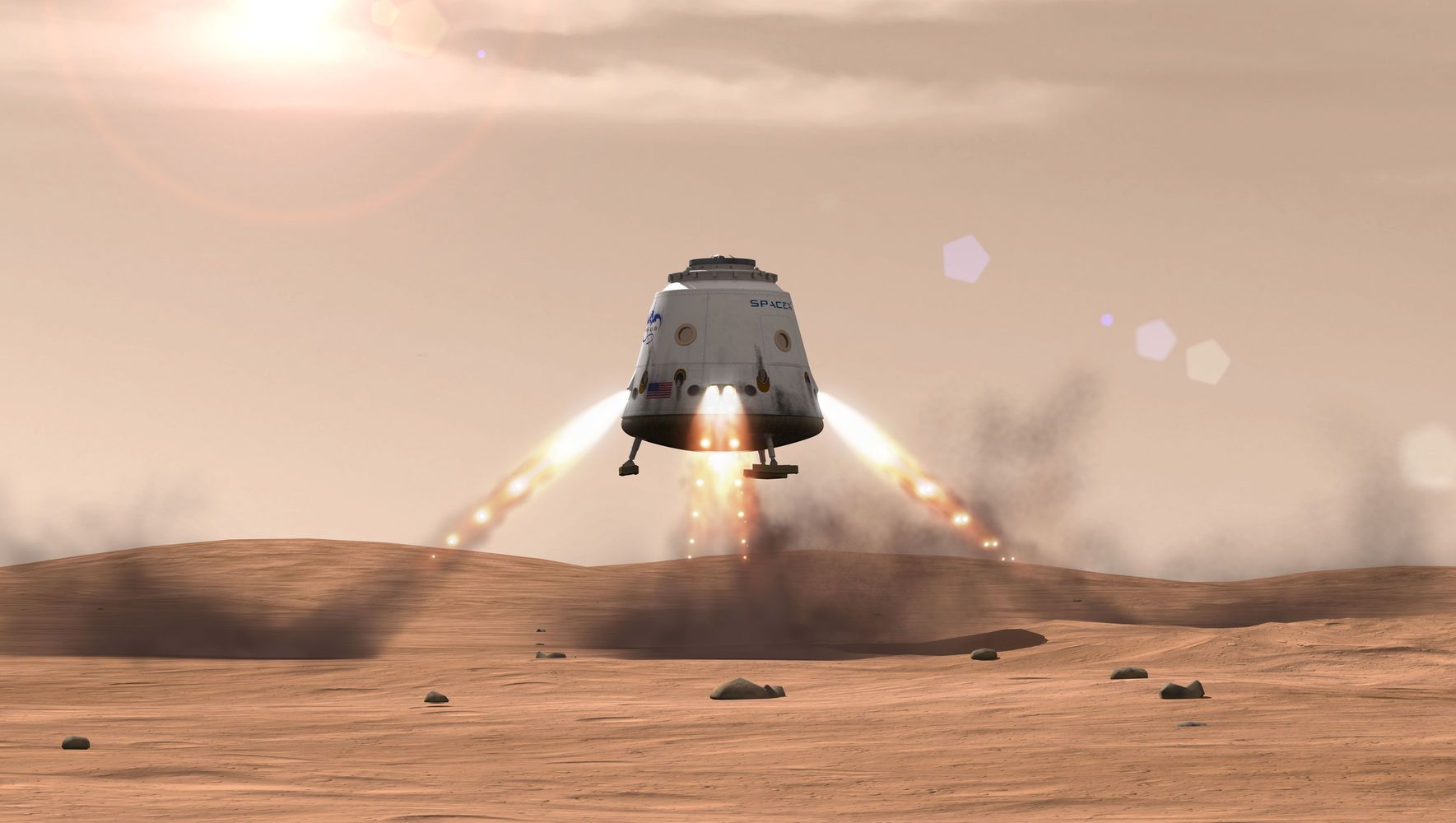 spacex red dragon mars NASA