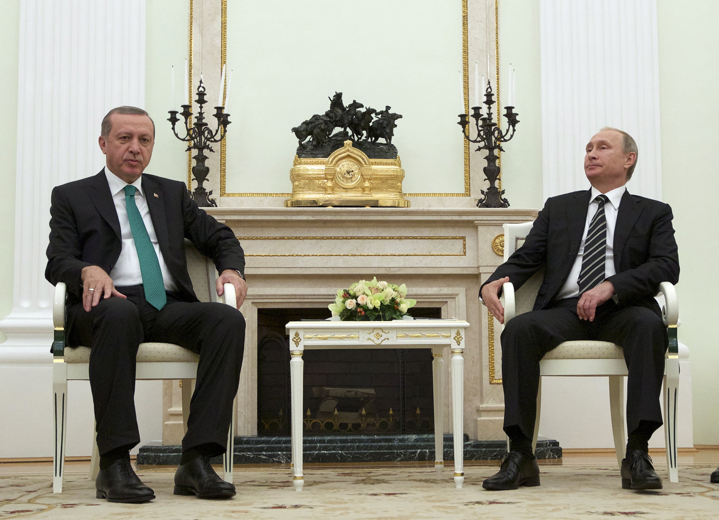 Vladimir Putin and Tayyip Erdogan