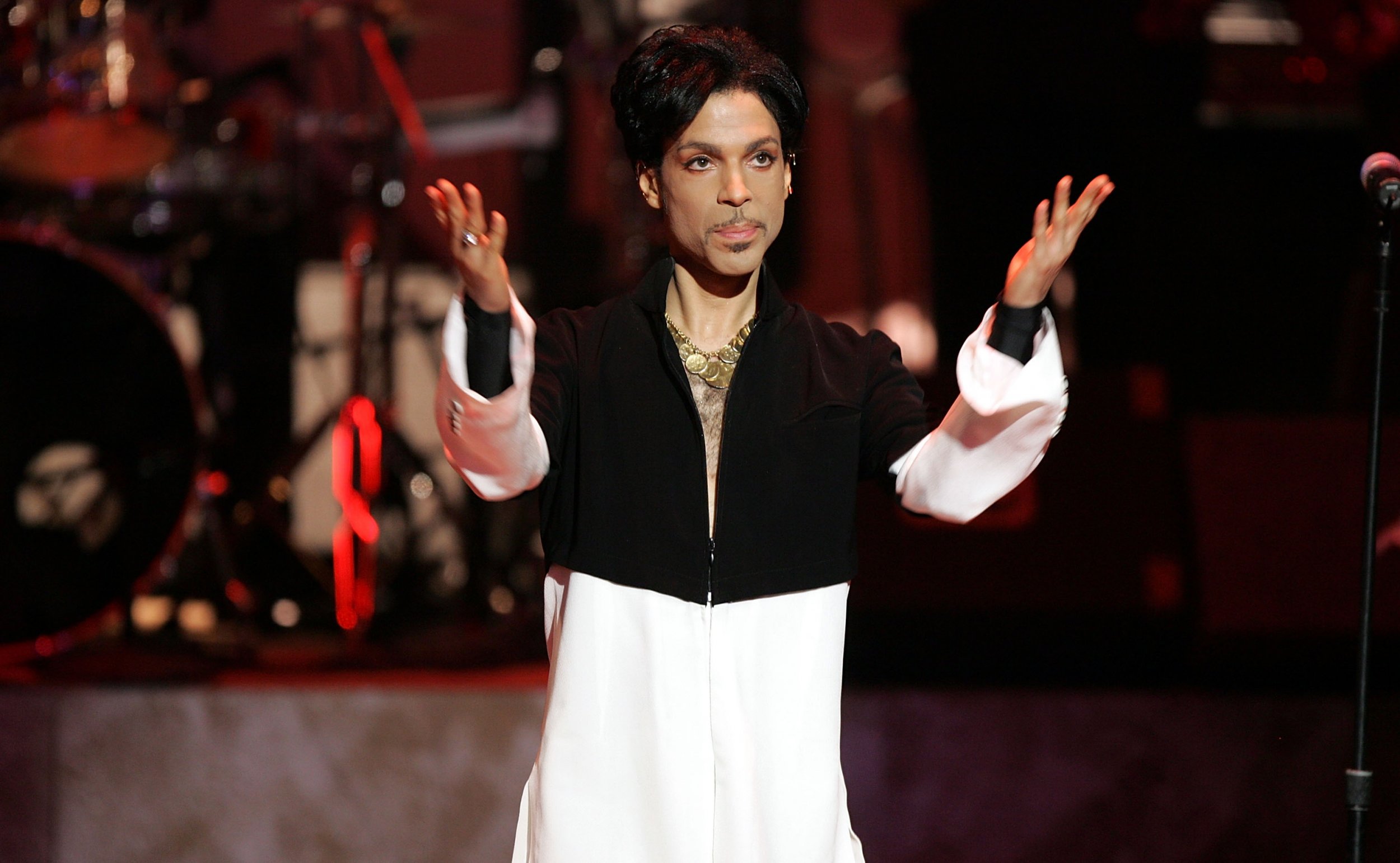 Prince on stage in 2005