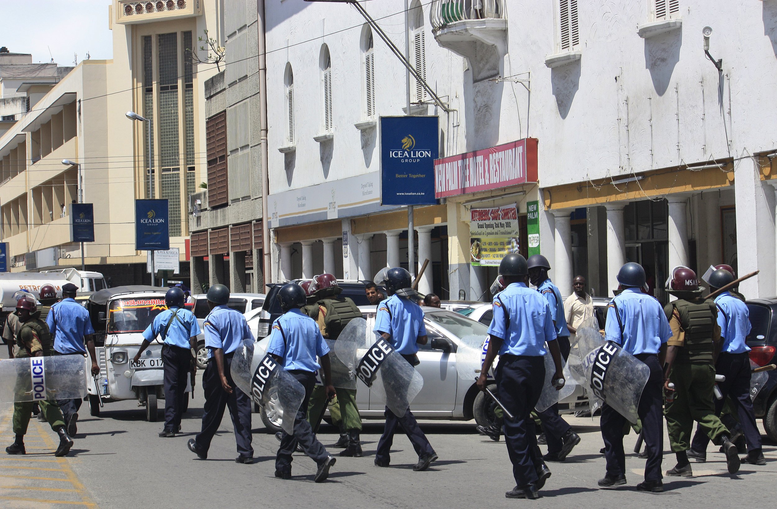 Kenyan police in Mombasa