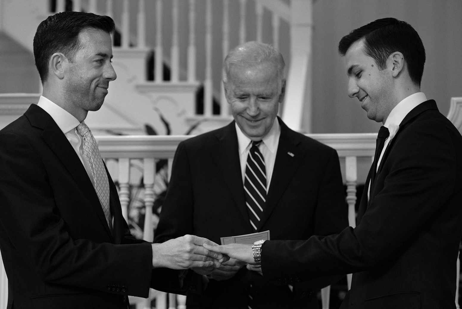 An Evolved Joe Biden Marries Same-Sex White House Staffers