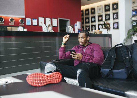 Yohan Blake in Herzogenaurach