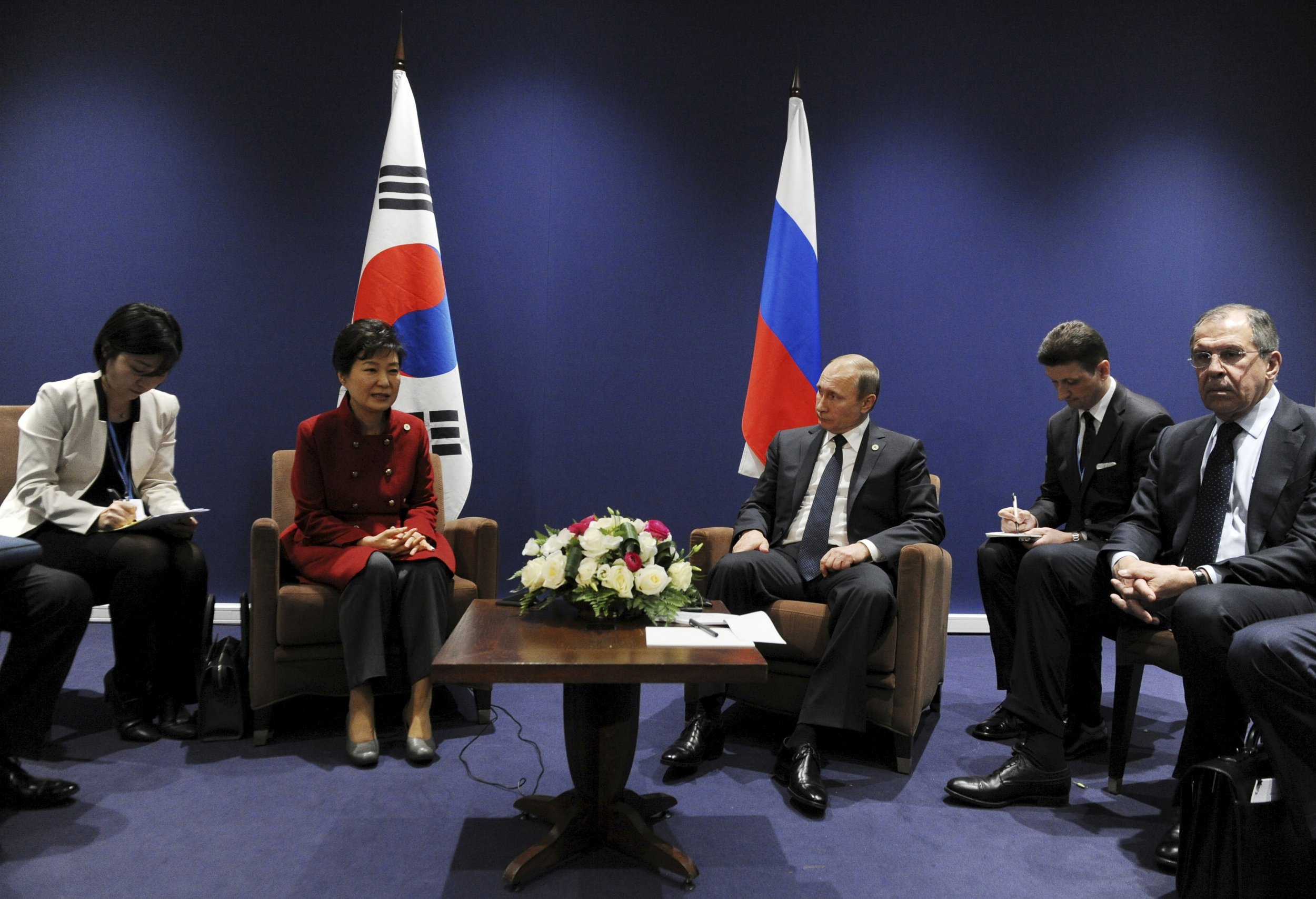 Vladimir Putin and Park Geun-hye