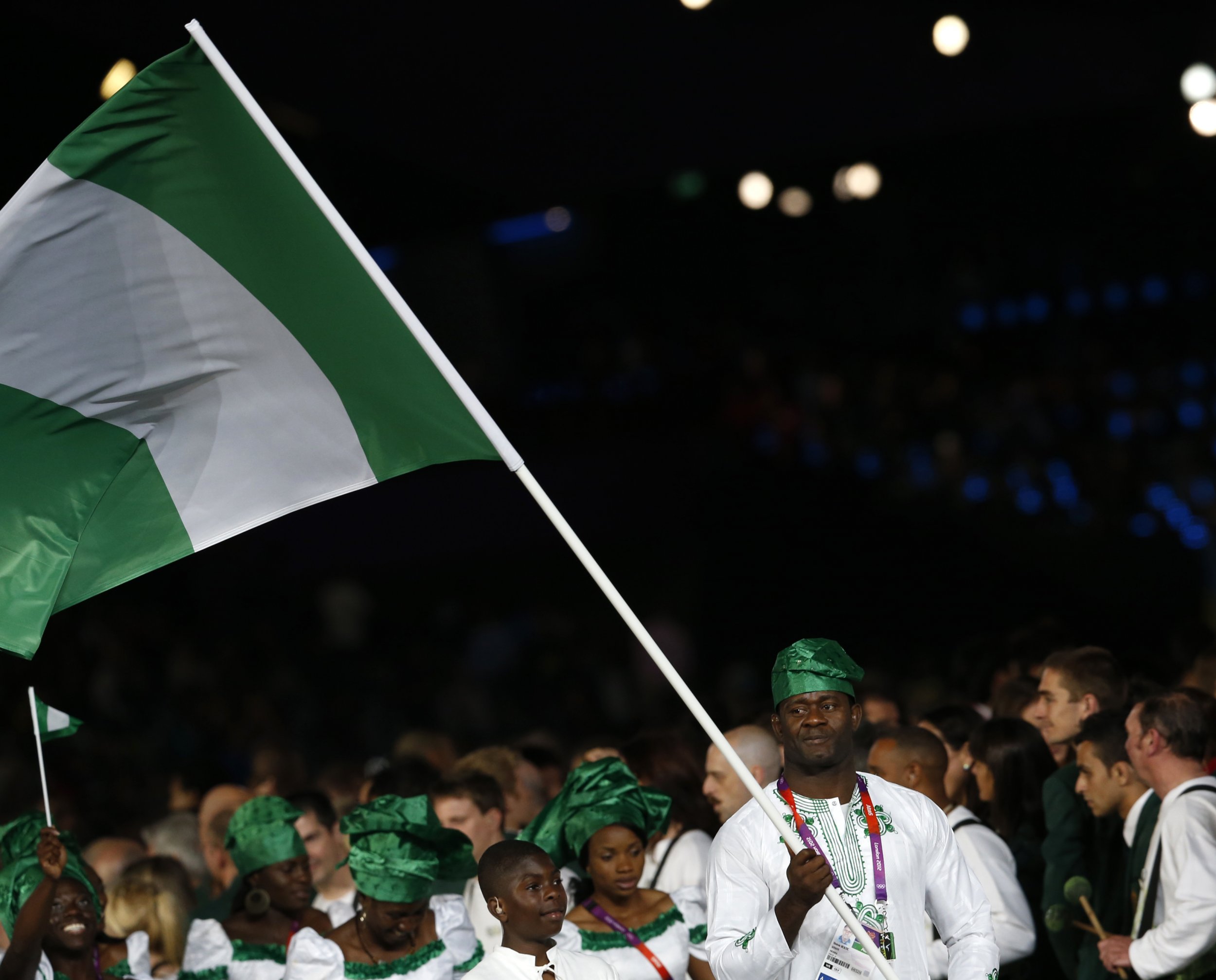 Nigeria London 2012 flagbearer