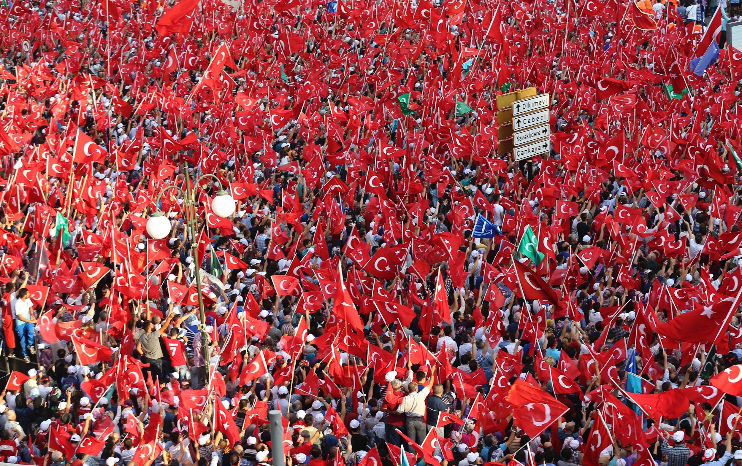 Turkish citizens rally in Istanbul against failed coup