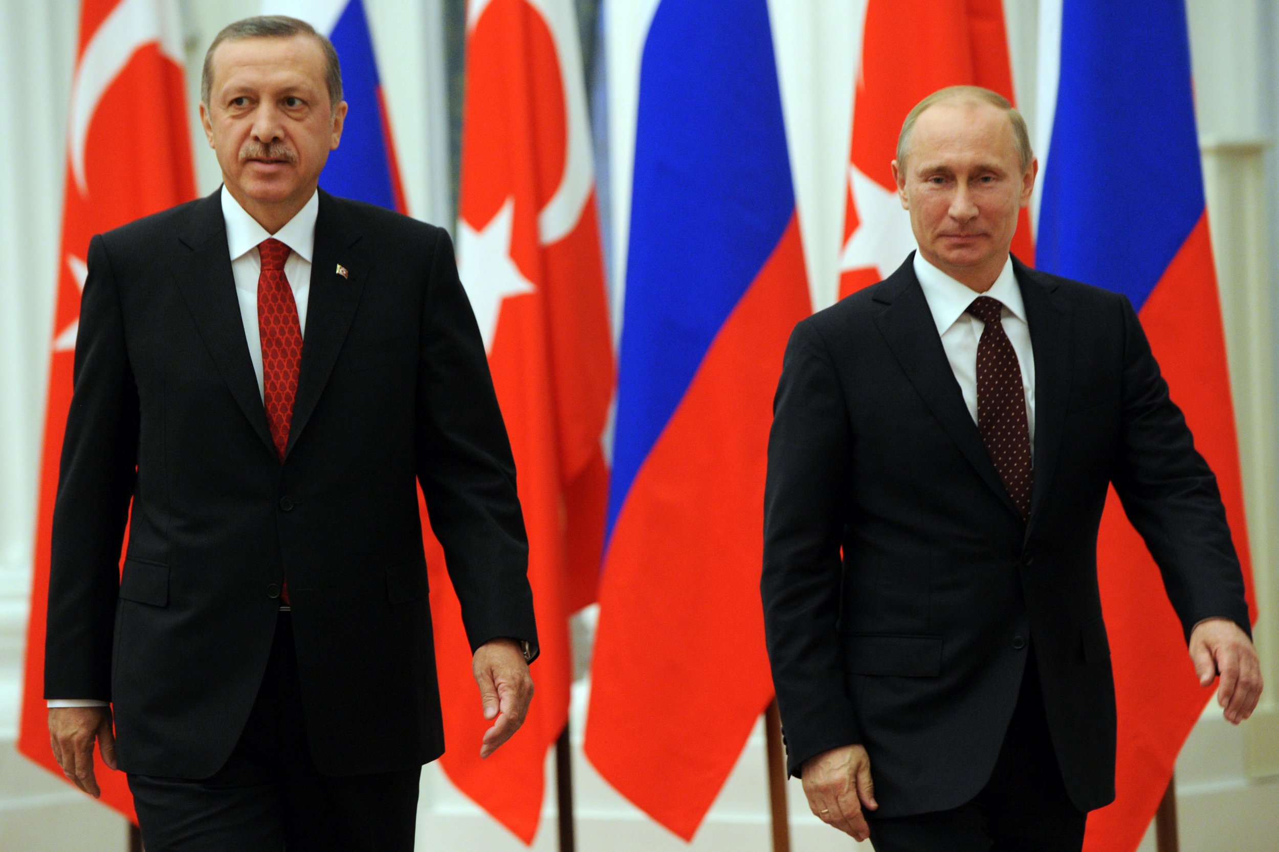 Turkish President Erdogan and Russian President Putin