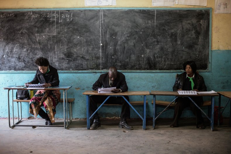 Zambia voting station