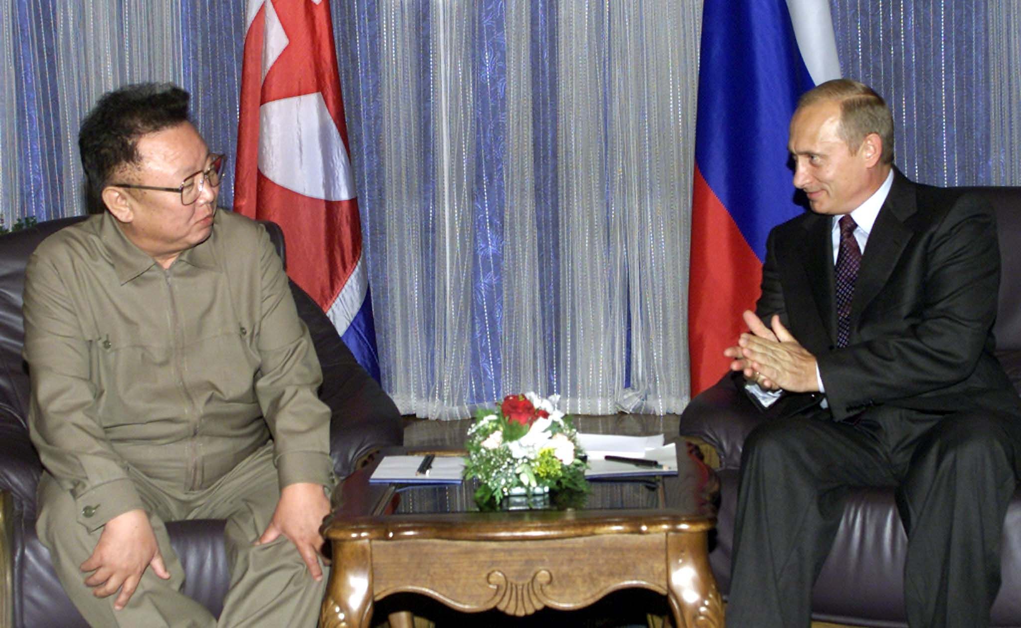 Kim Jong il and Putin