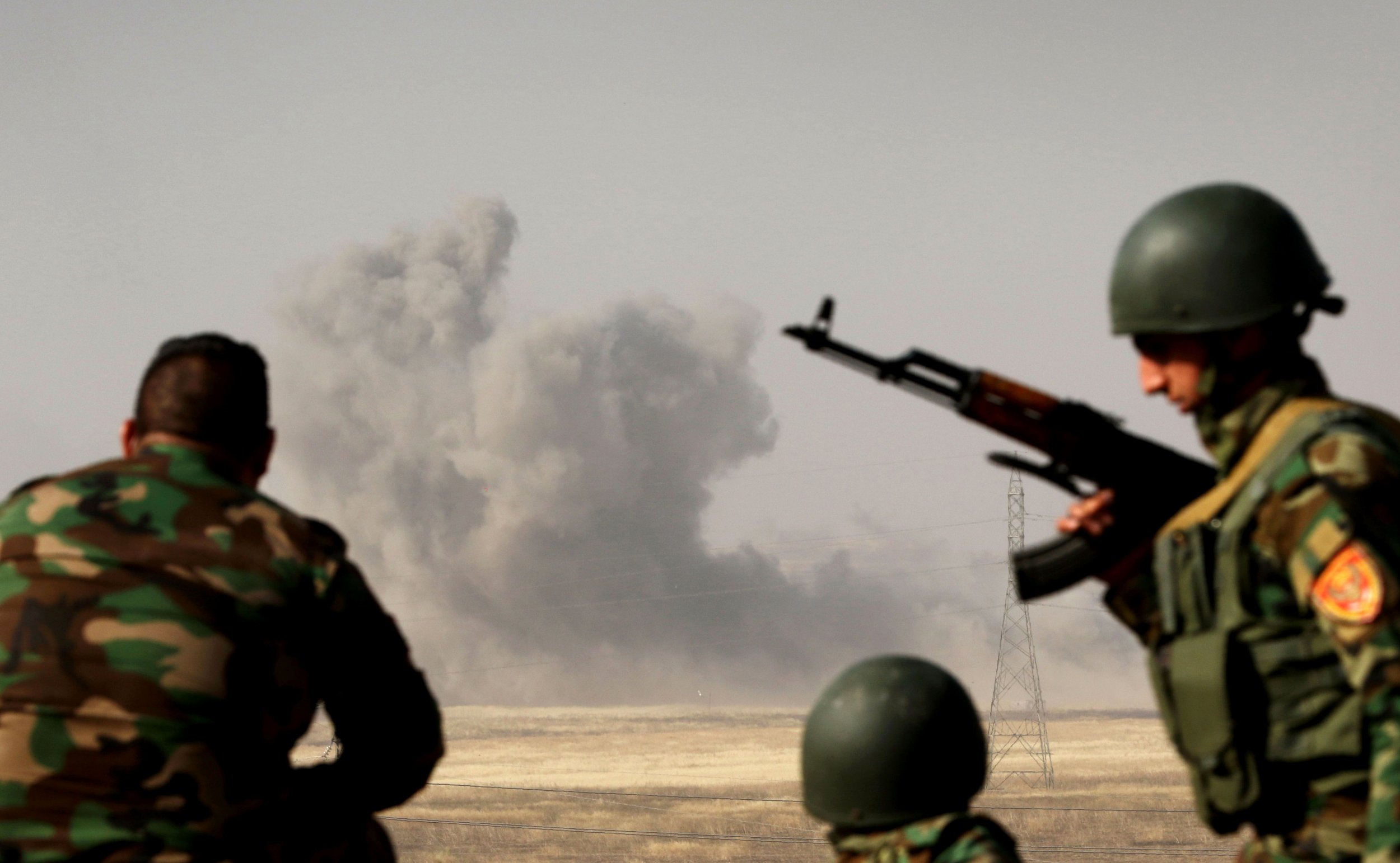 Kurdish forces near Mosul